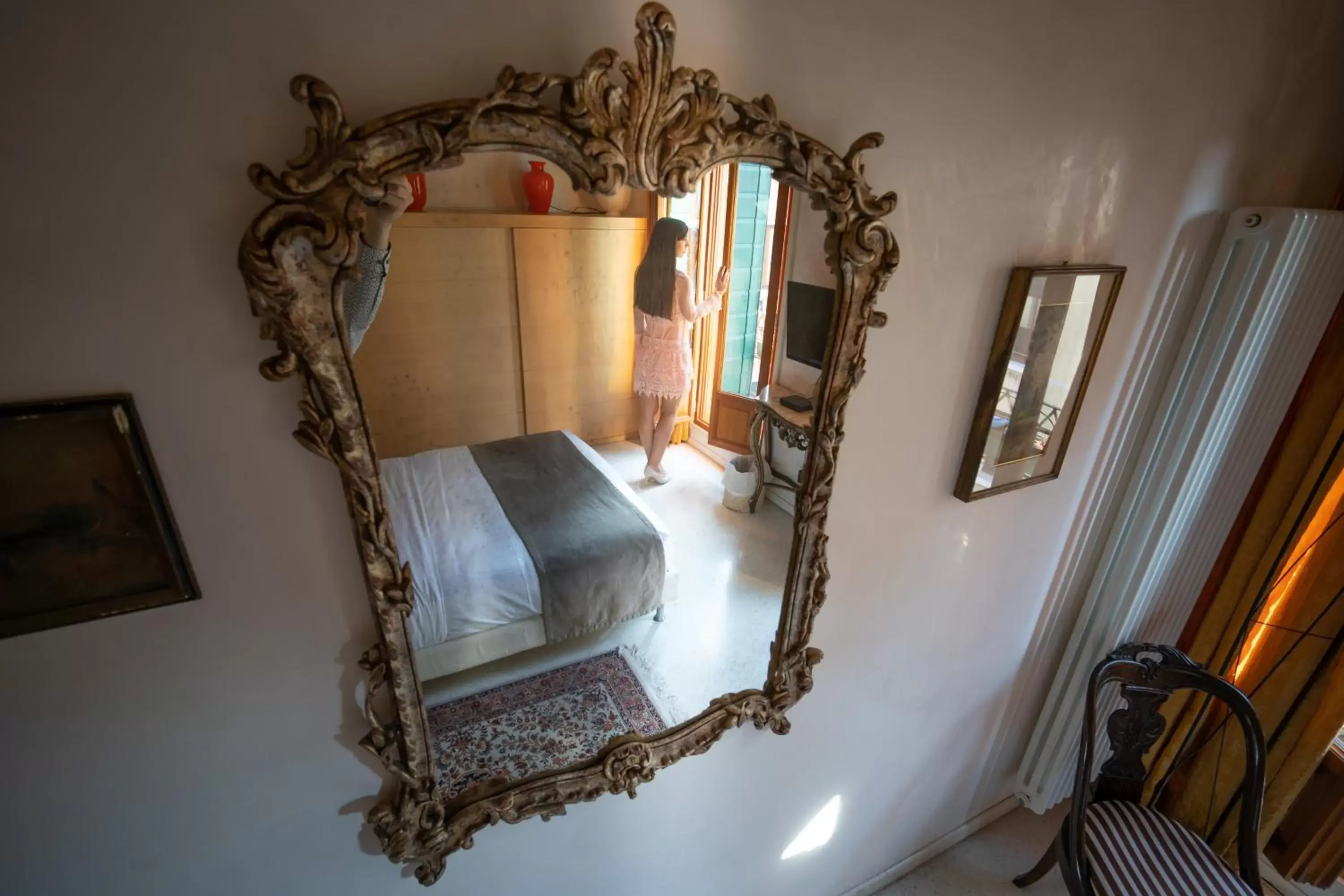 Decorative detail, Bed in Palazzo San Luca Decorative detail, Bed in Palazzo San Luca