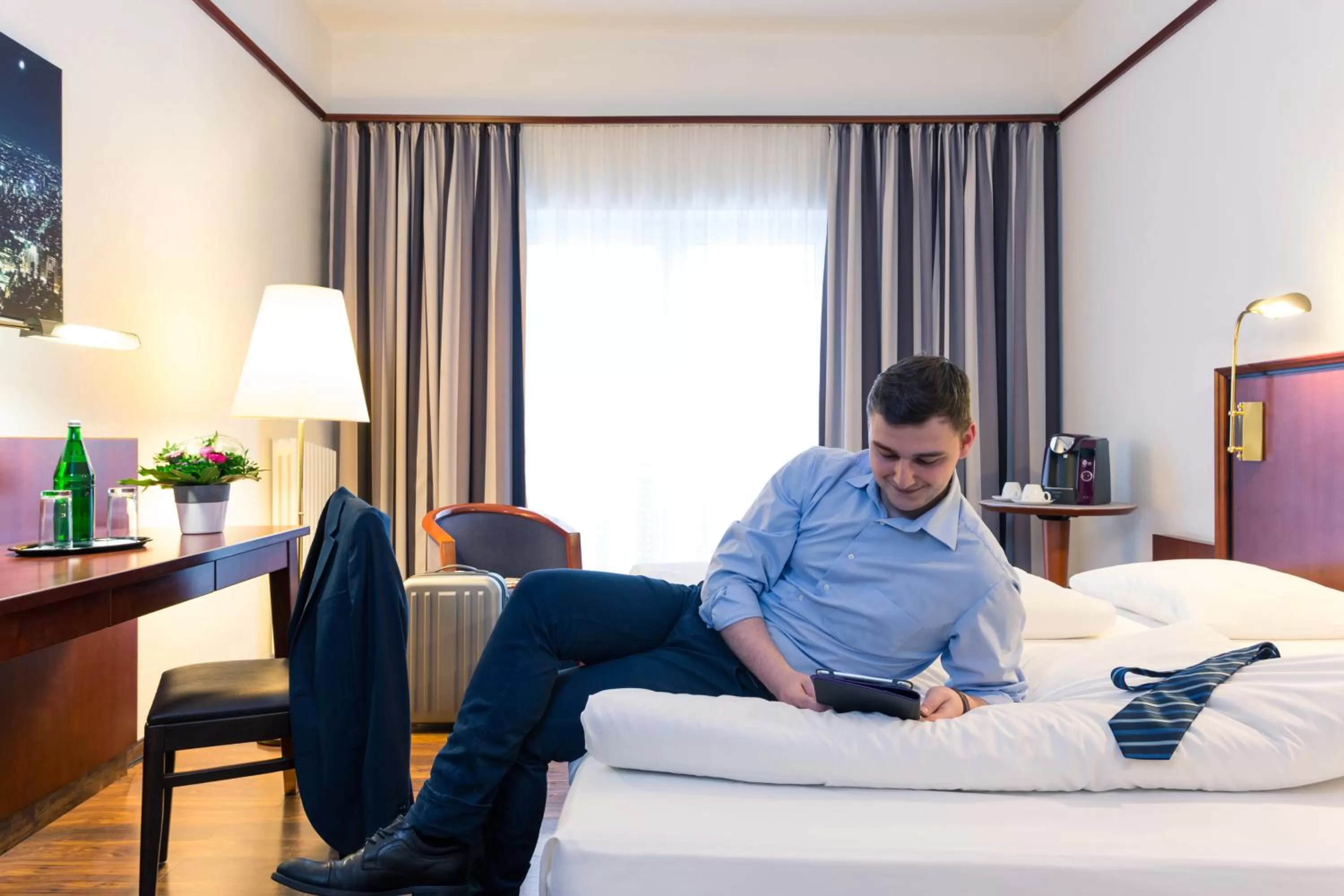 Photo of the whole room, Bed in Mercure Hotel Bad Oeynhausen City