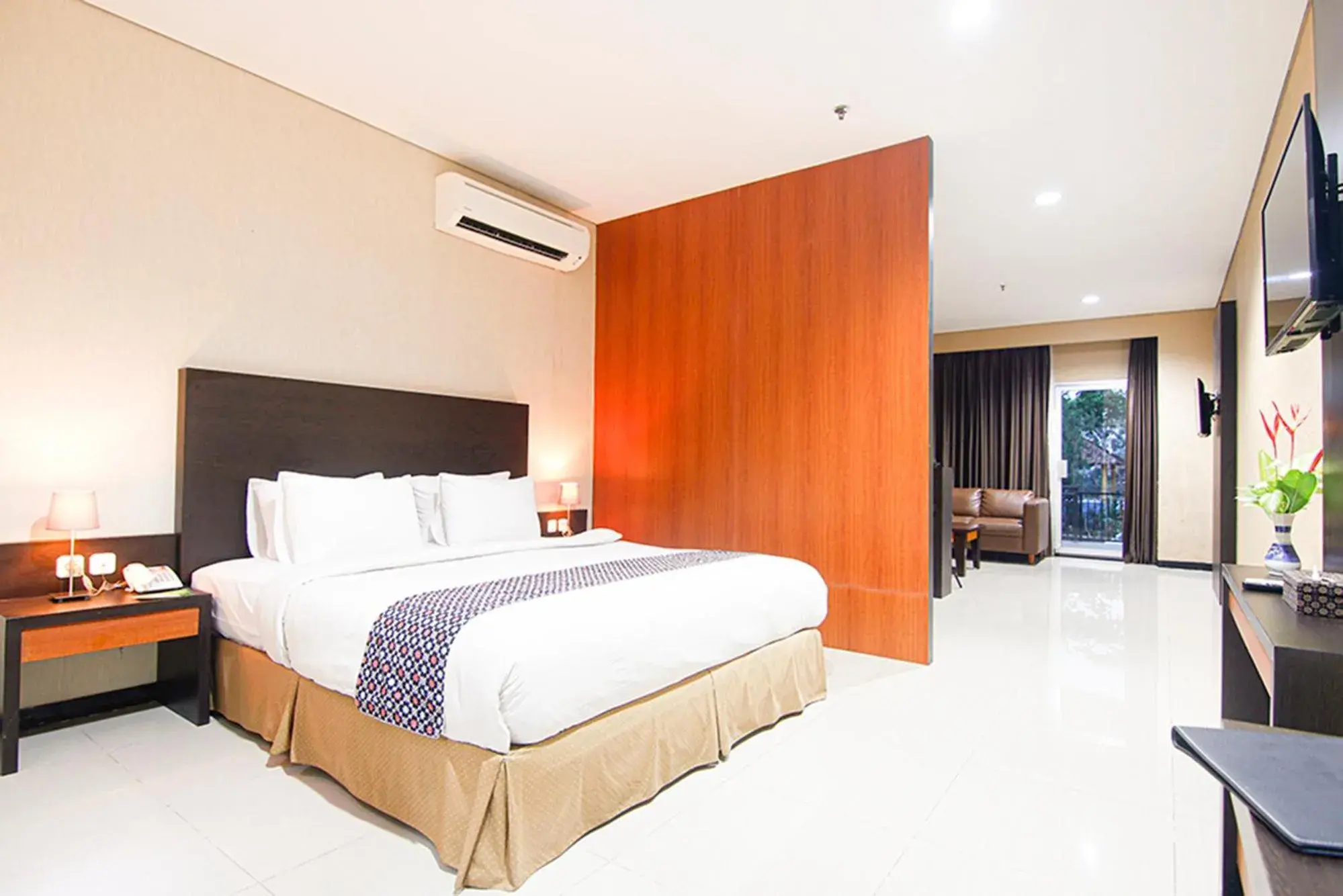 Bed in Hotel Sahid Mandarin Pekalongan