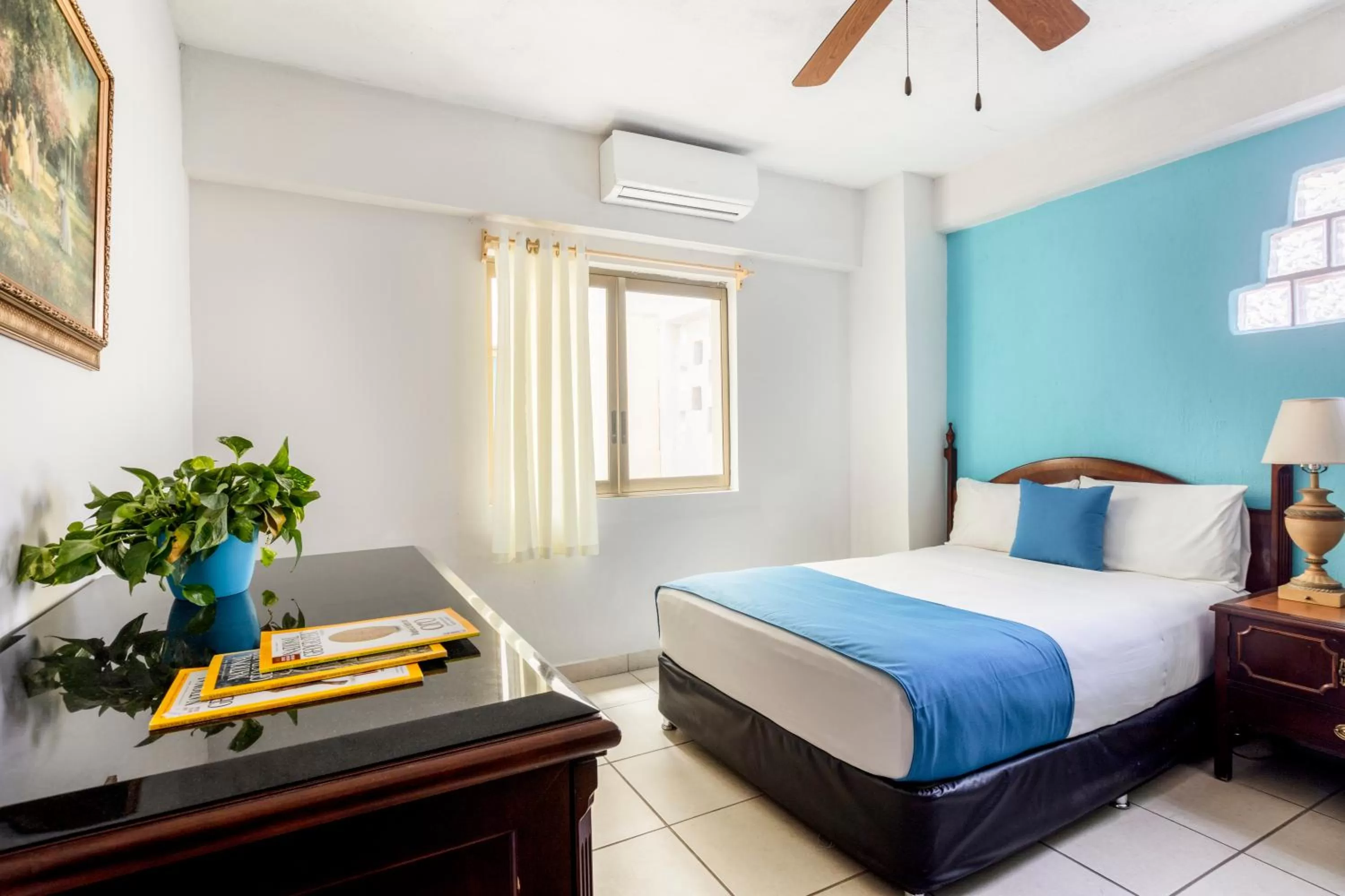 Bed in Hotel Pueblito Vallarta