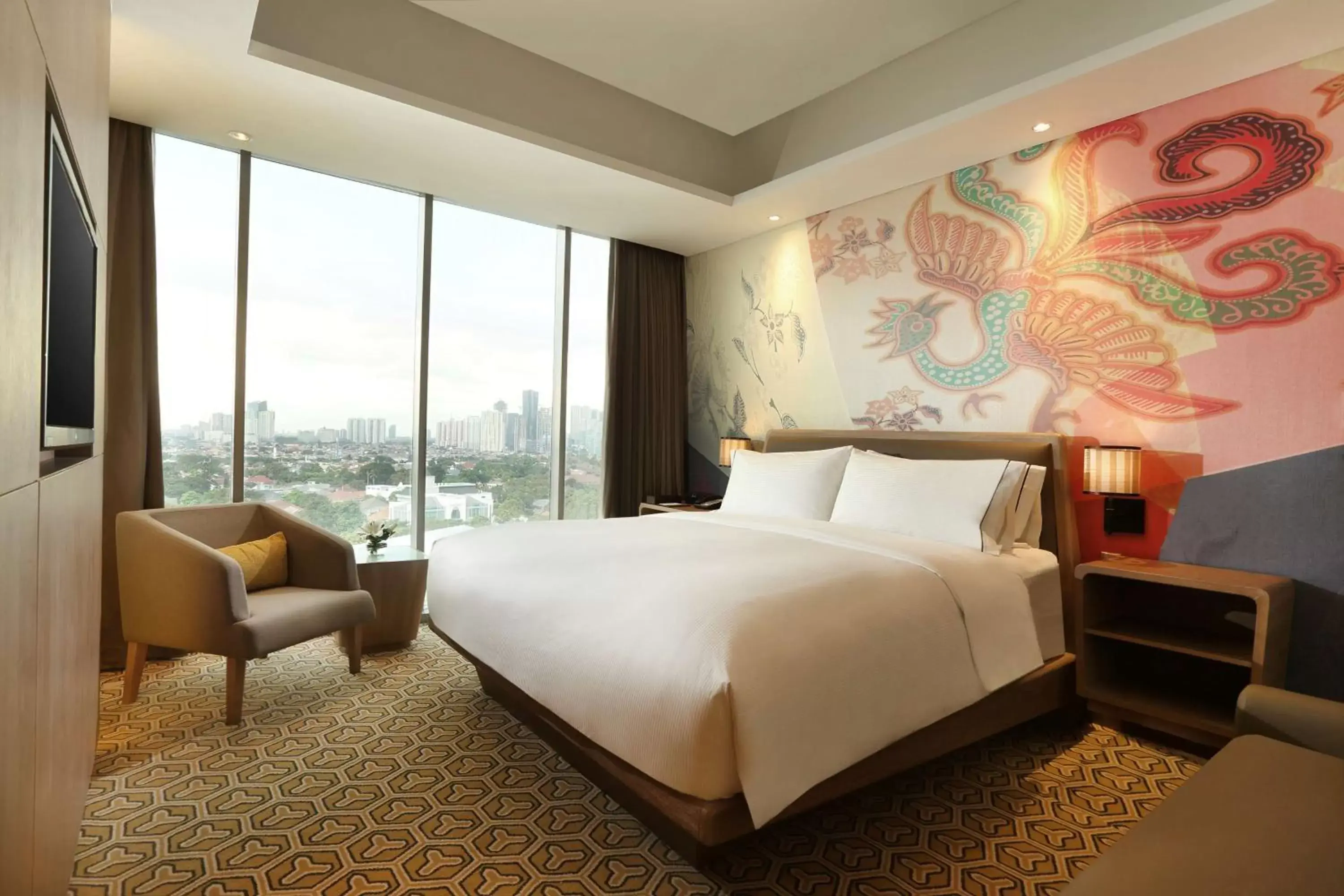 Bed in DoubleTree by Hilton Jakarta - Diponegoro