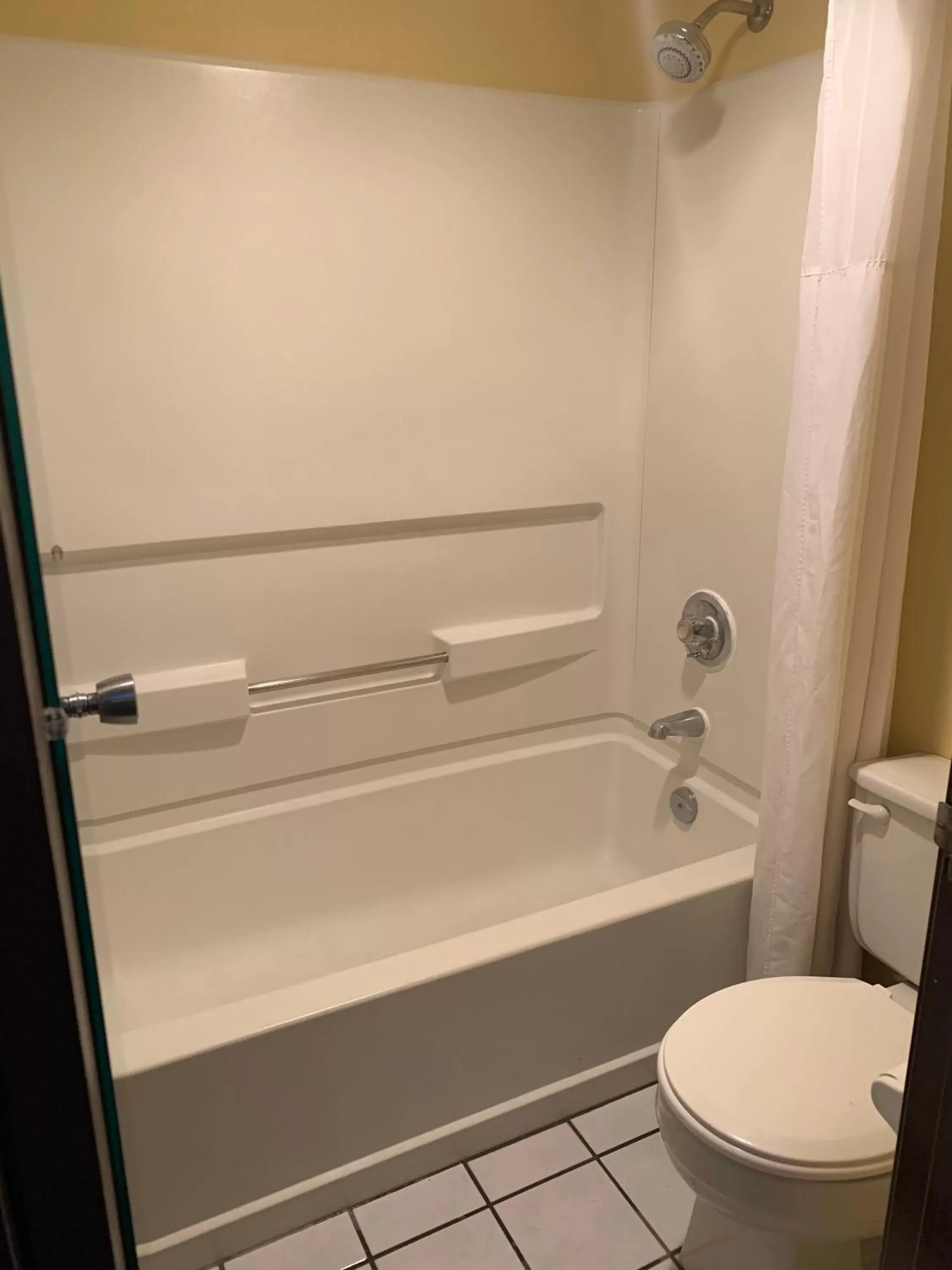 Bathroom in Days Inn by Wyndham Rockford