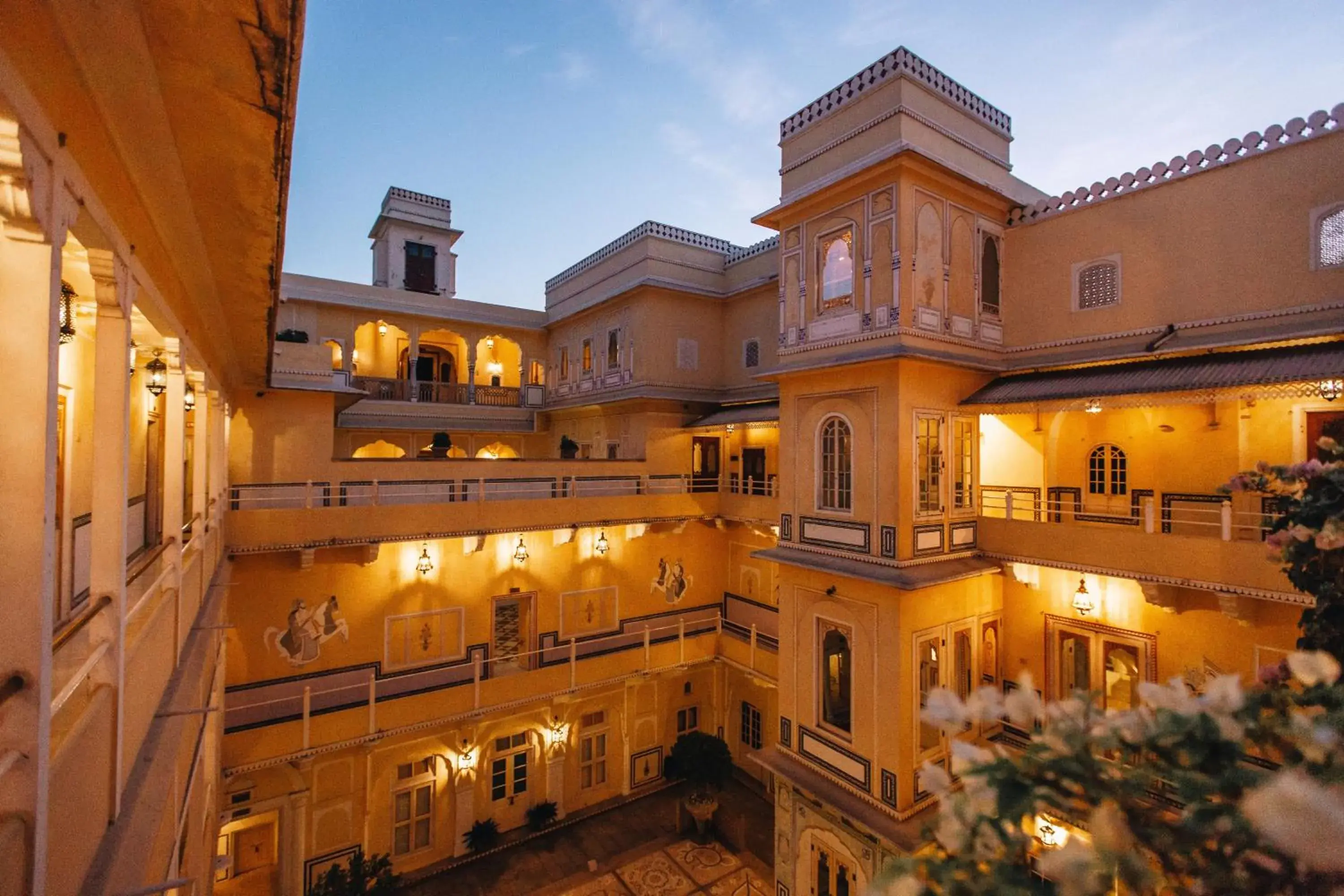 Patio, Property Building in The Raj Palace (Small Luxury Hotels of the World)