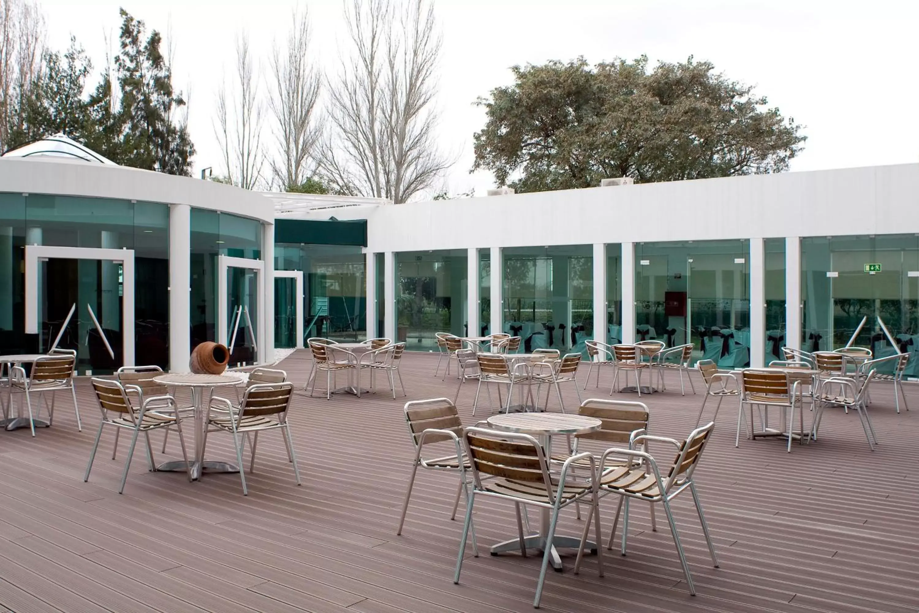 Balcony/Terrace, Restaurant/Places to Eat in Leziria Parque Hotel