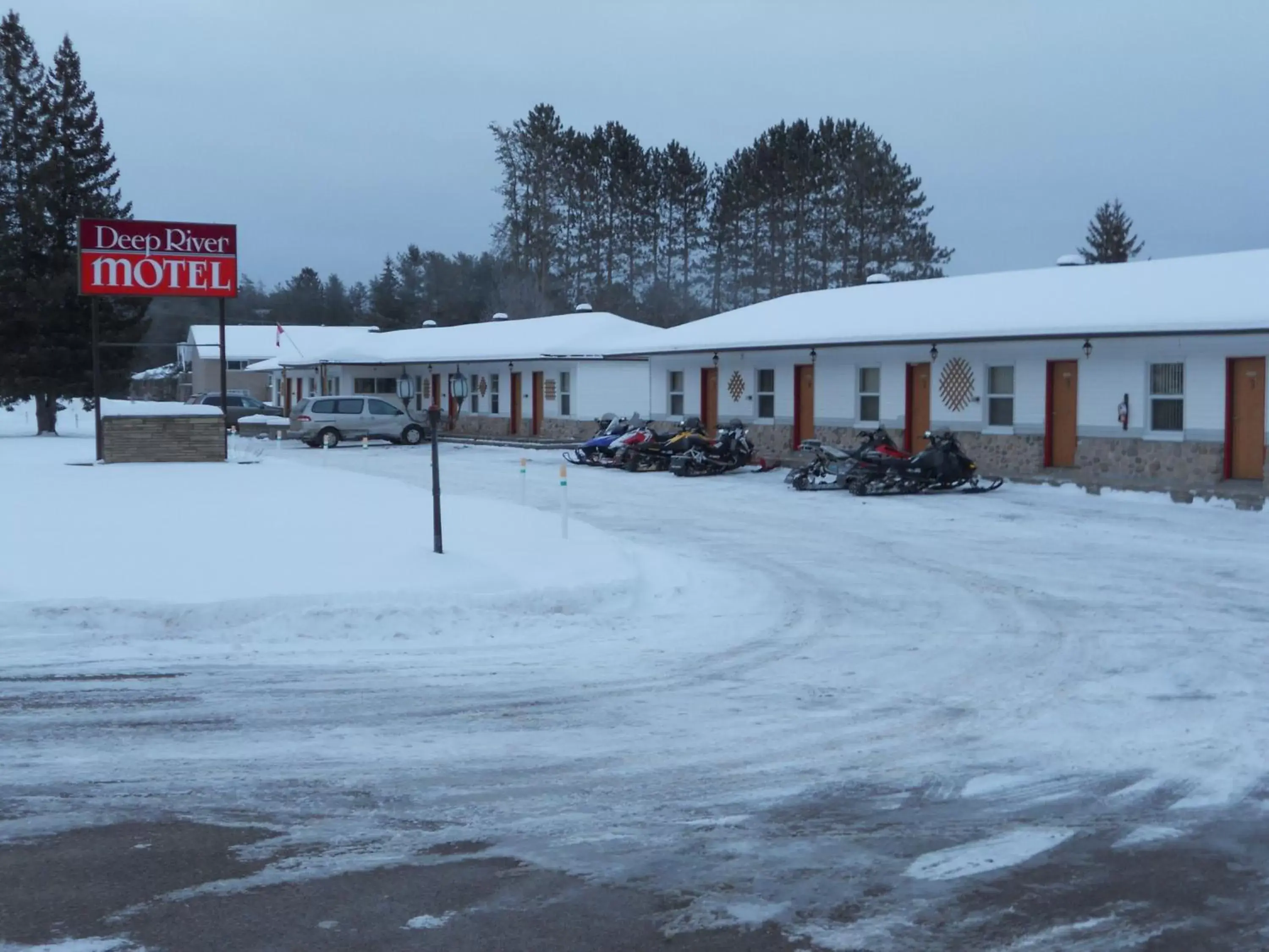 Winter in Deep River Motel