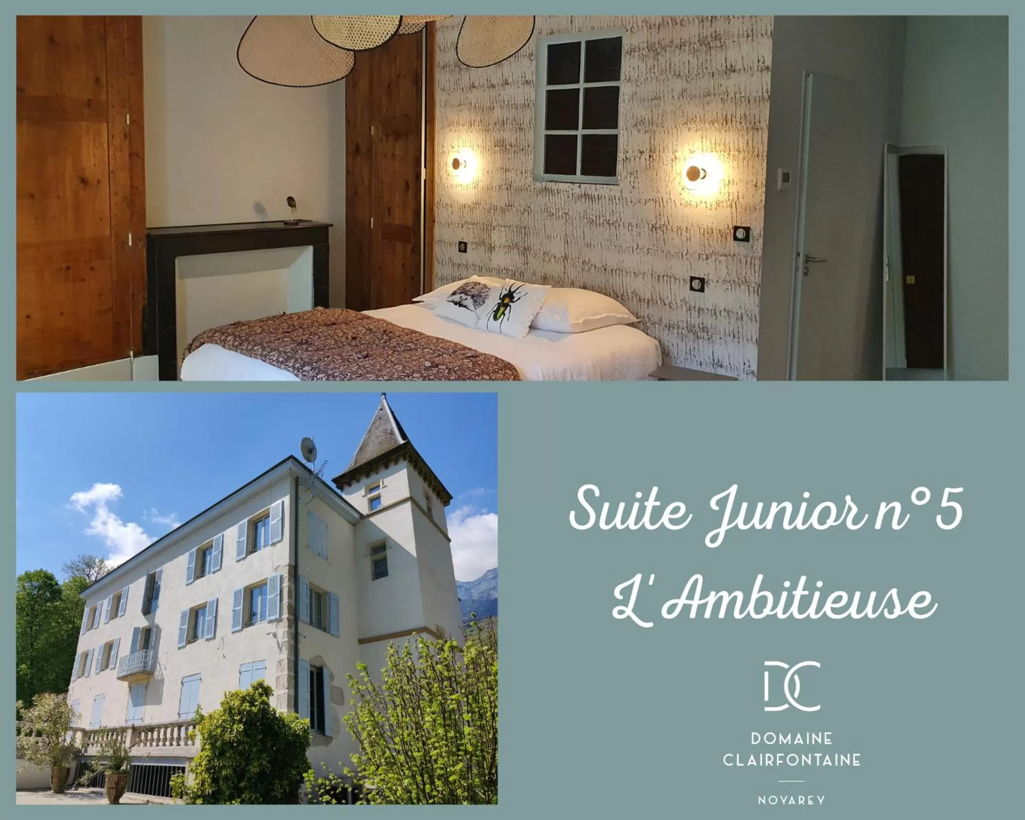 Double or Twin Room with Mountain View in Domaine Clairfontaine Noyarey - Suites Junior