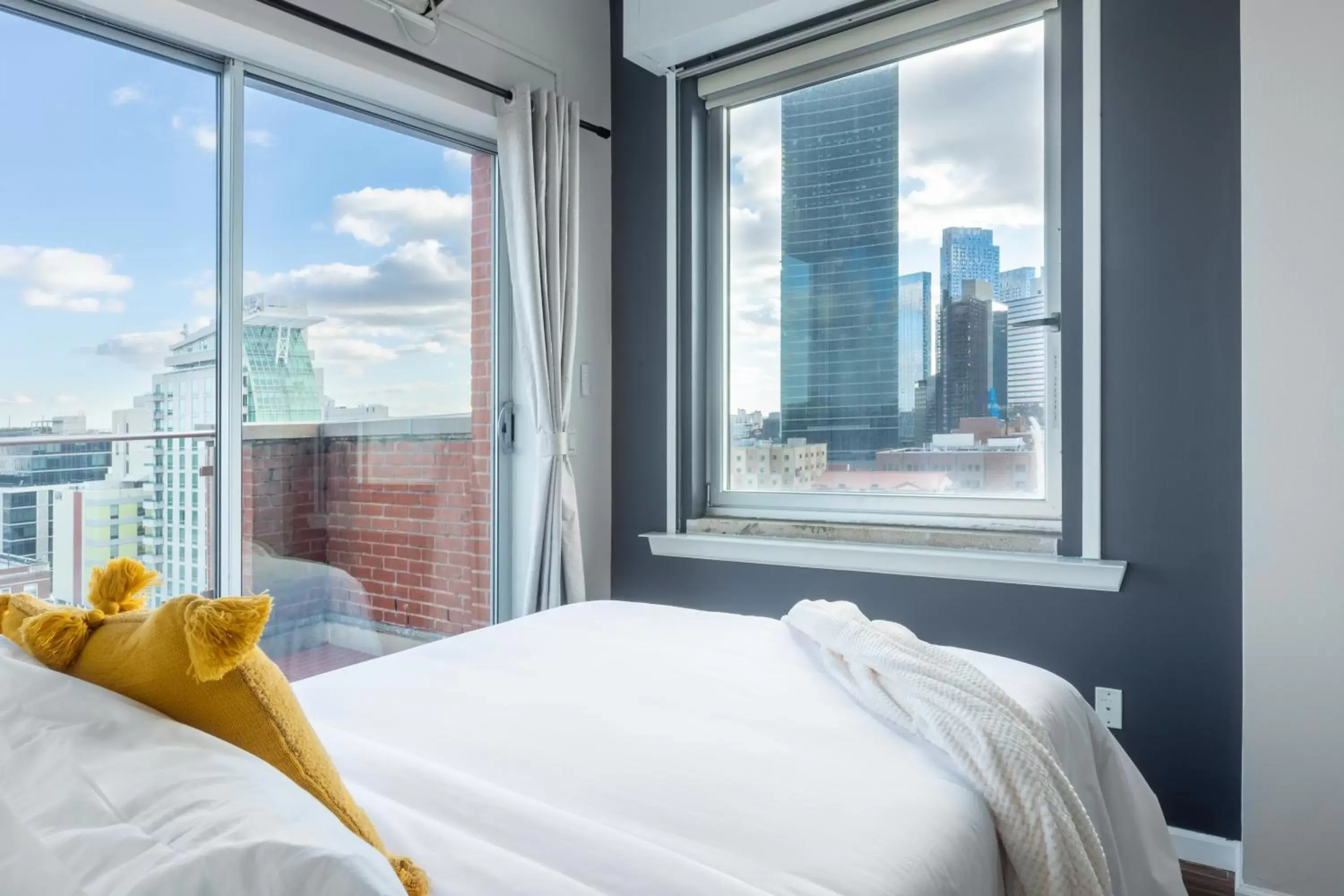 Bed in The Modernist Hotel Bed in The Modernist Hotel