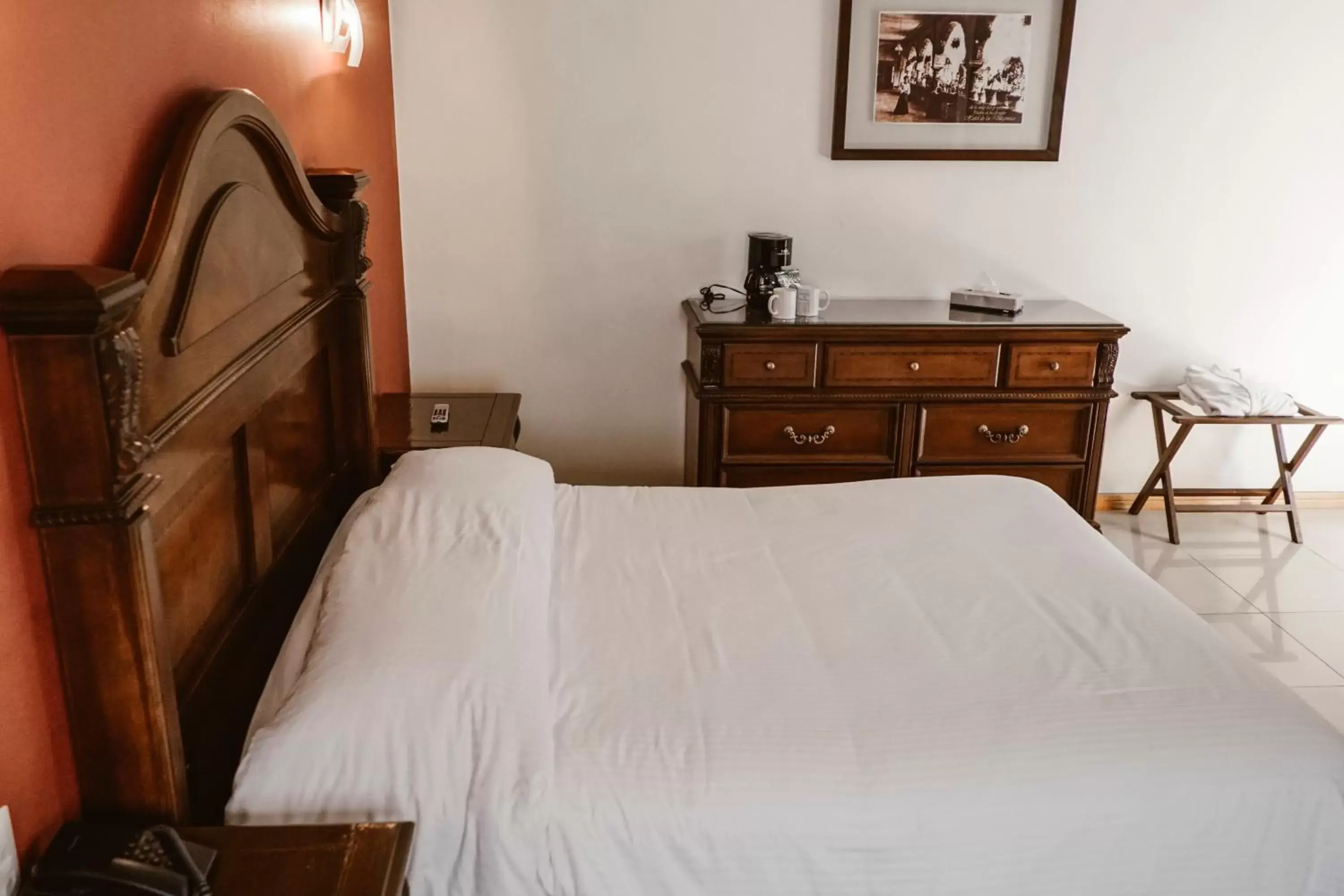 Bed in Hotel Puebla de Antaño