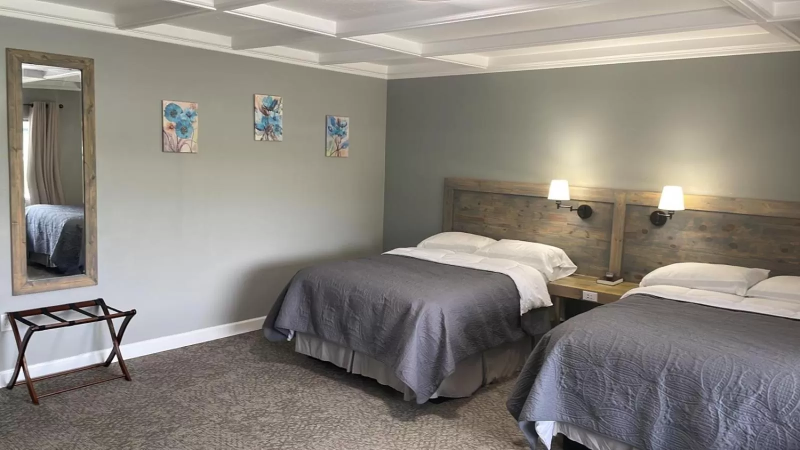 Bed in BlueGem Motel