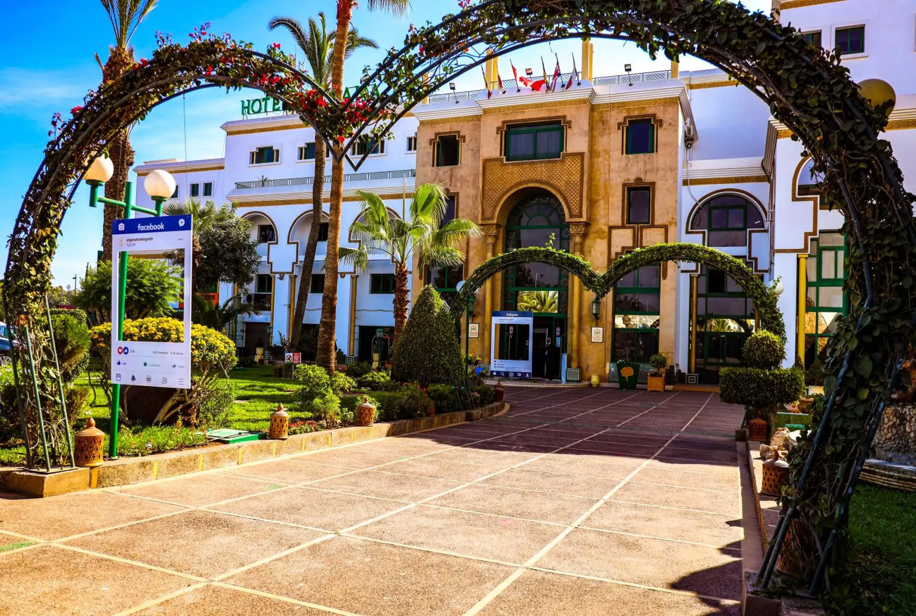Property building in Hotel Argana Agadir