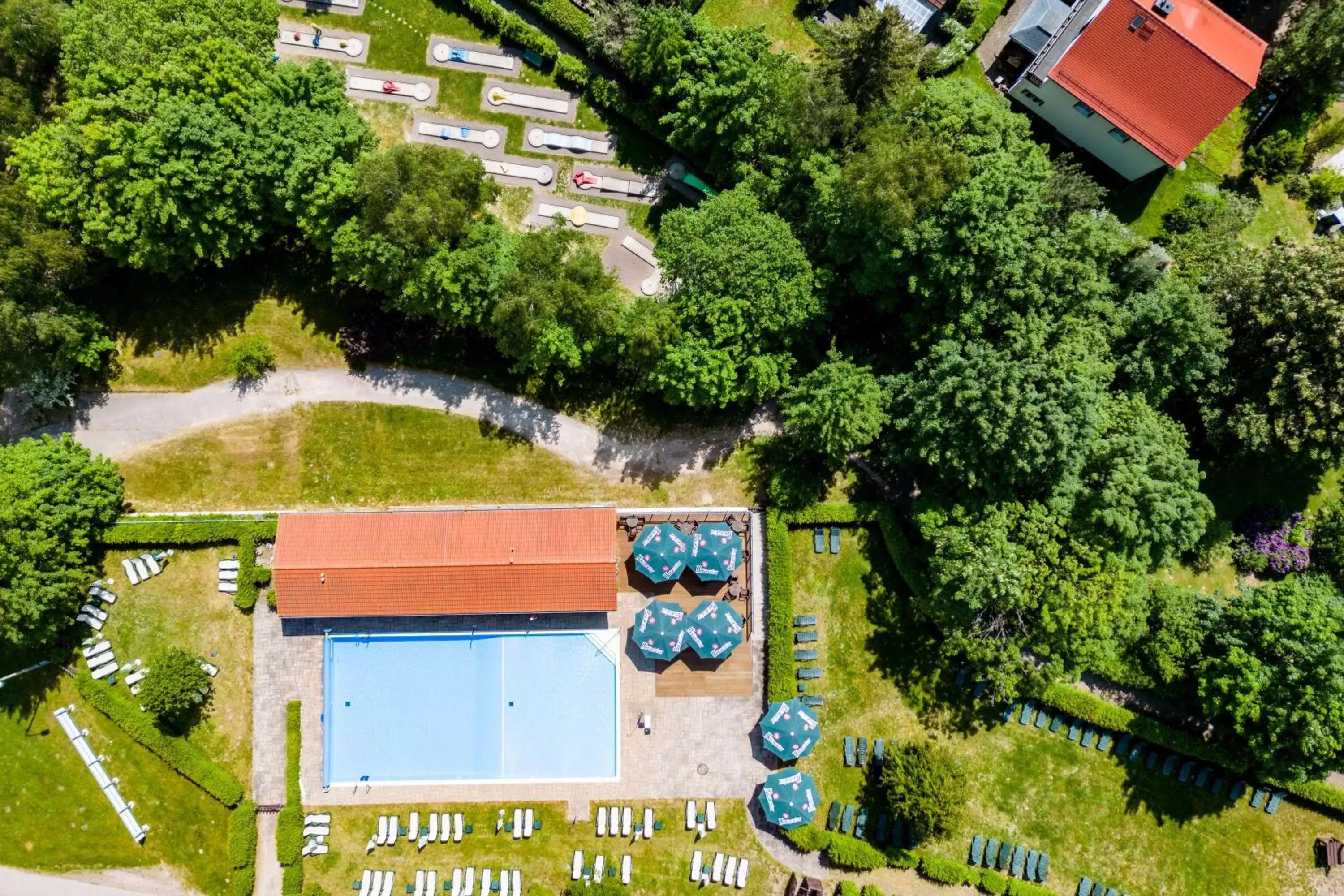 Minigolf, Bird's-eye View in AHORN Berghotel Friedrichroda
