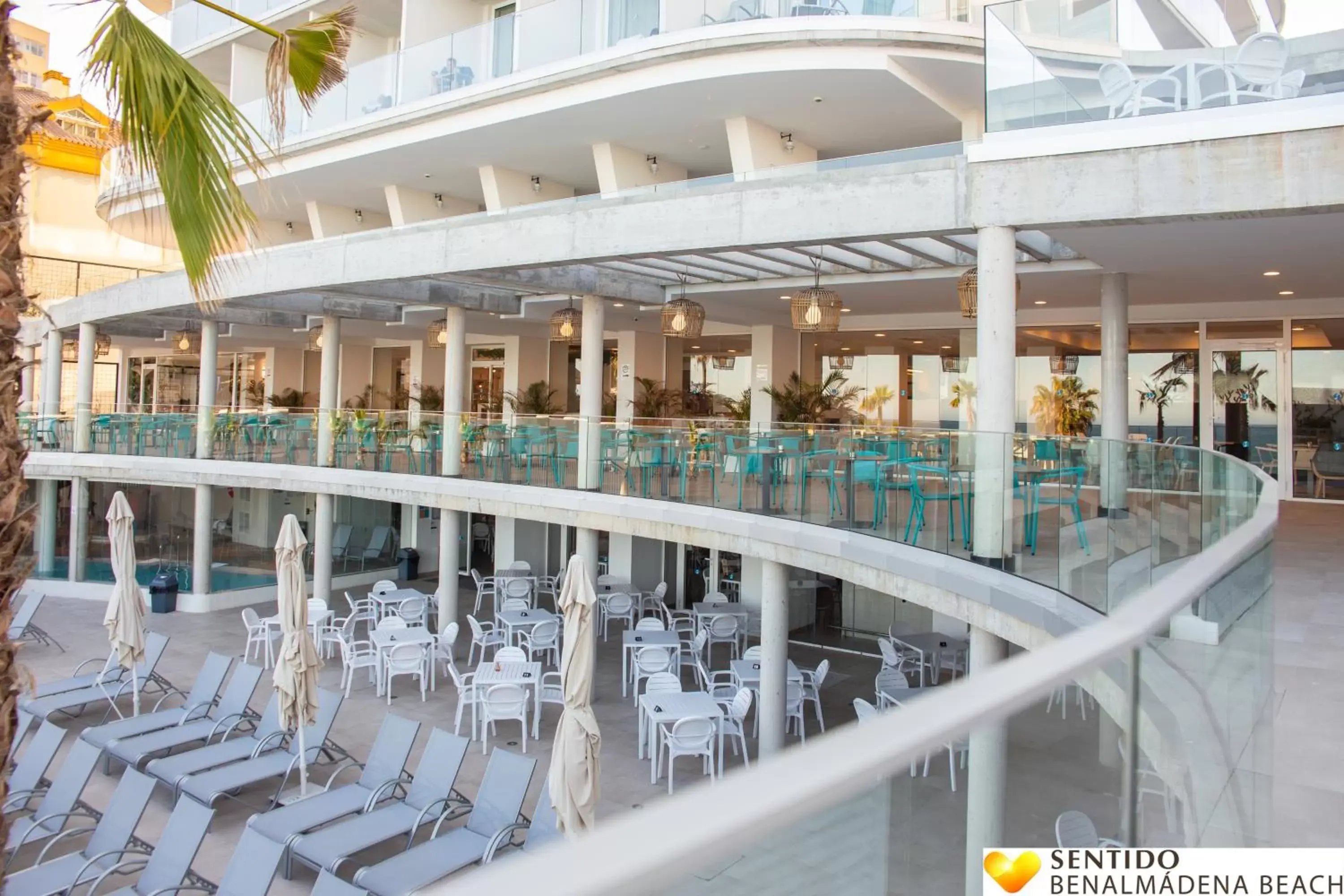 Balcony/Terrace, Swimming Pool in Hotel Benalmadena Beach