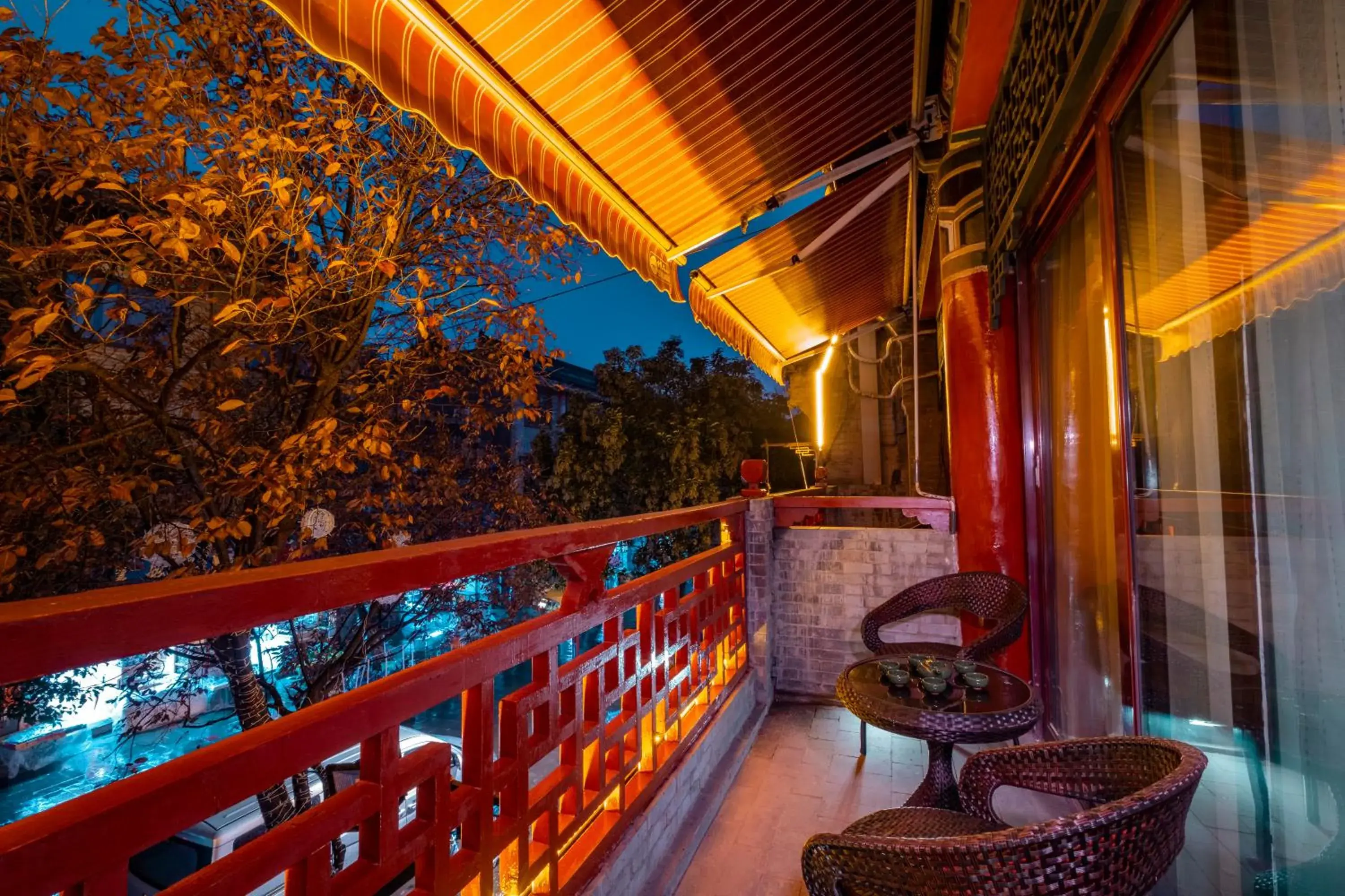 Balcony/Terrace in Xi'an See Tang Guesthouse