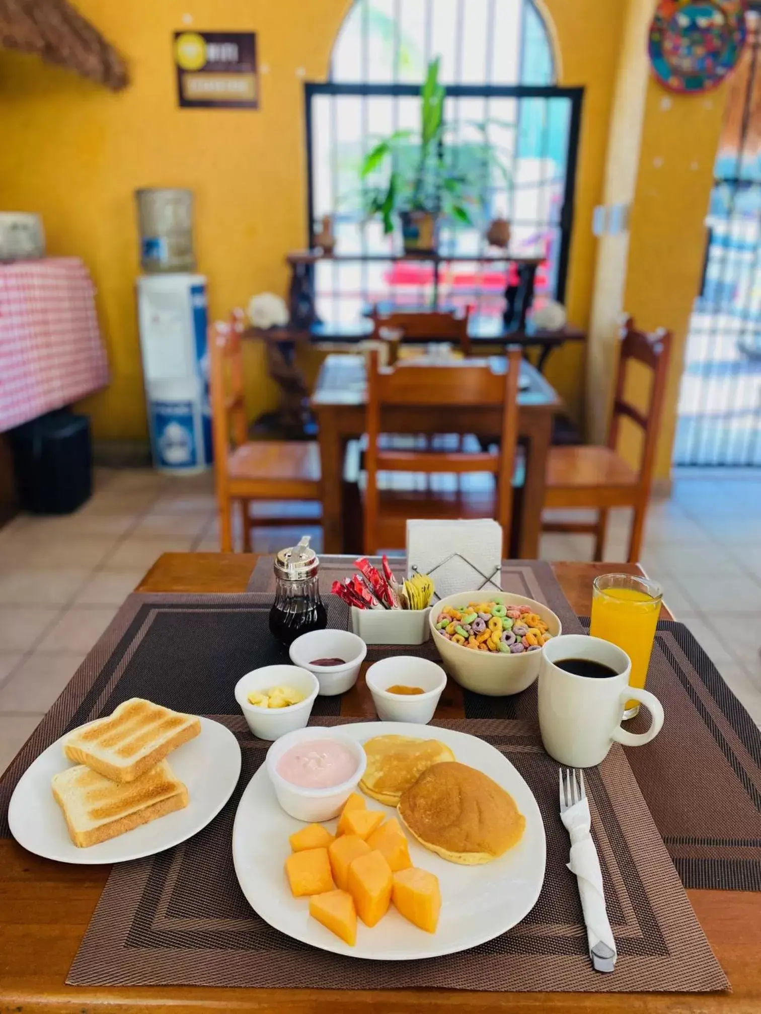Breakfast in Hotel Bosque Caribe, 5th Av. zone