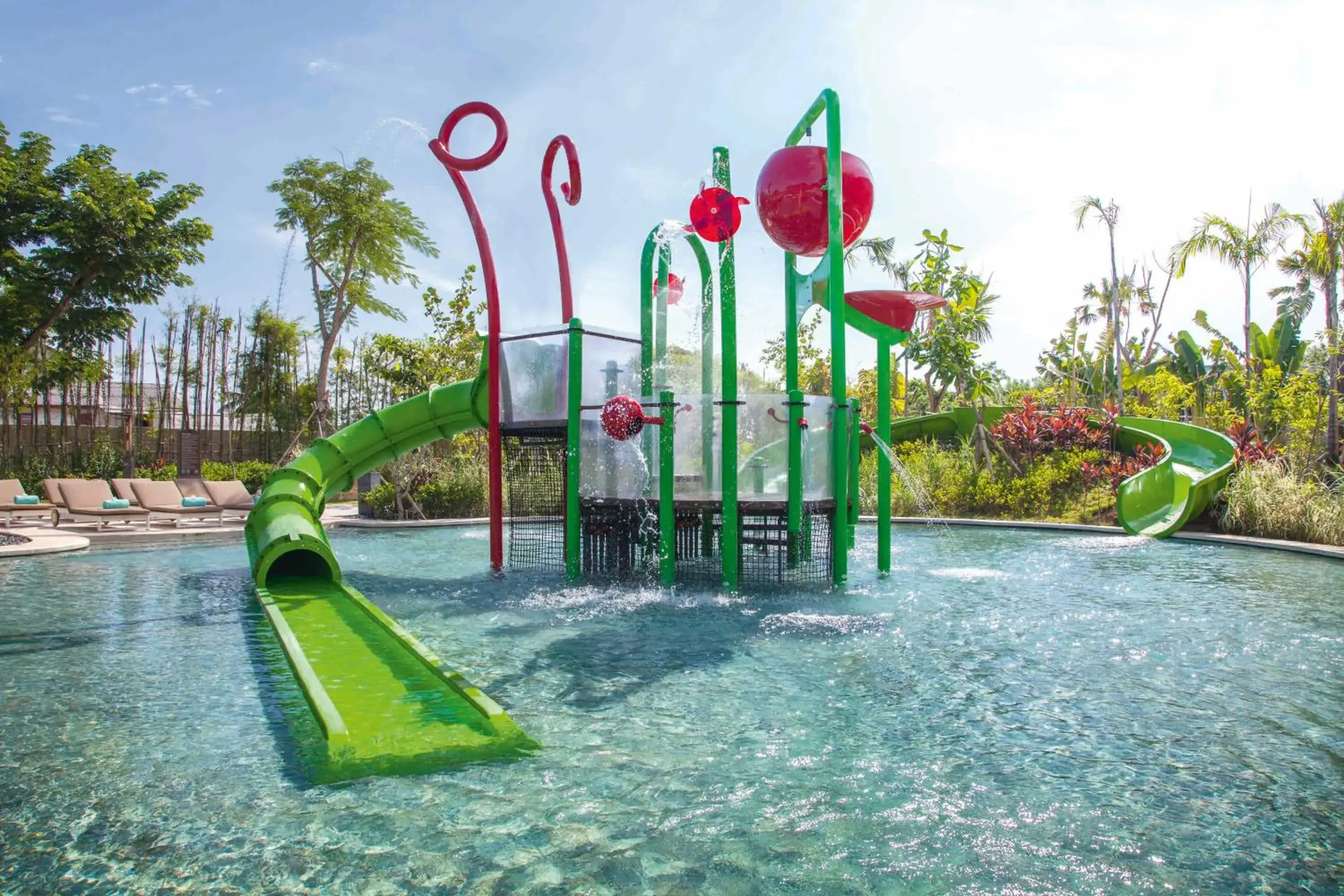 Swimming pool, Children's Play Area in Mövenpick Resort & Spa Jimbaran Bali