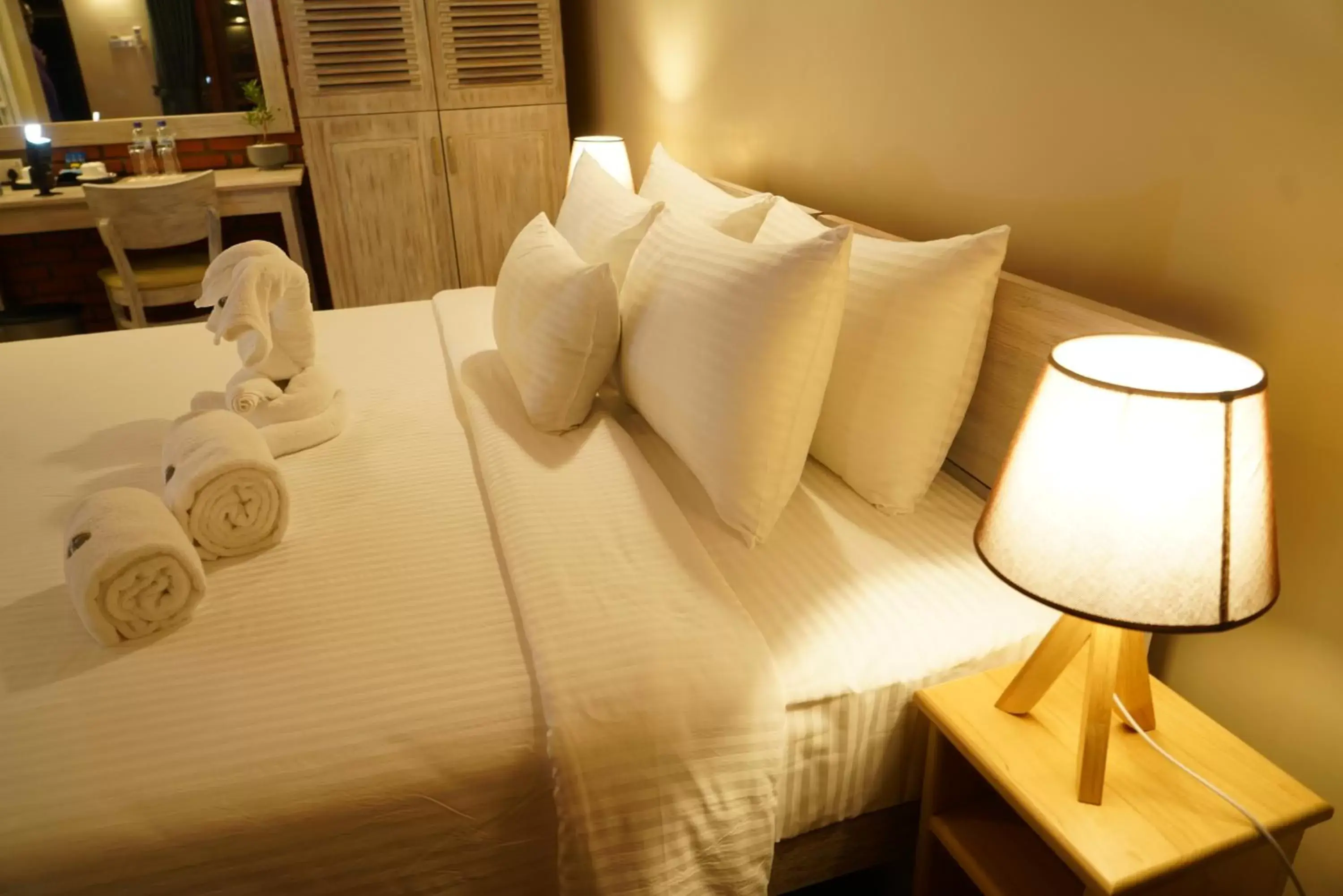 Bed in Olinia Airport Hotel Bed in Olinia Airport Hotel