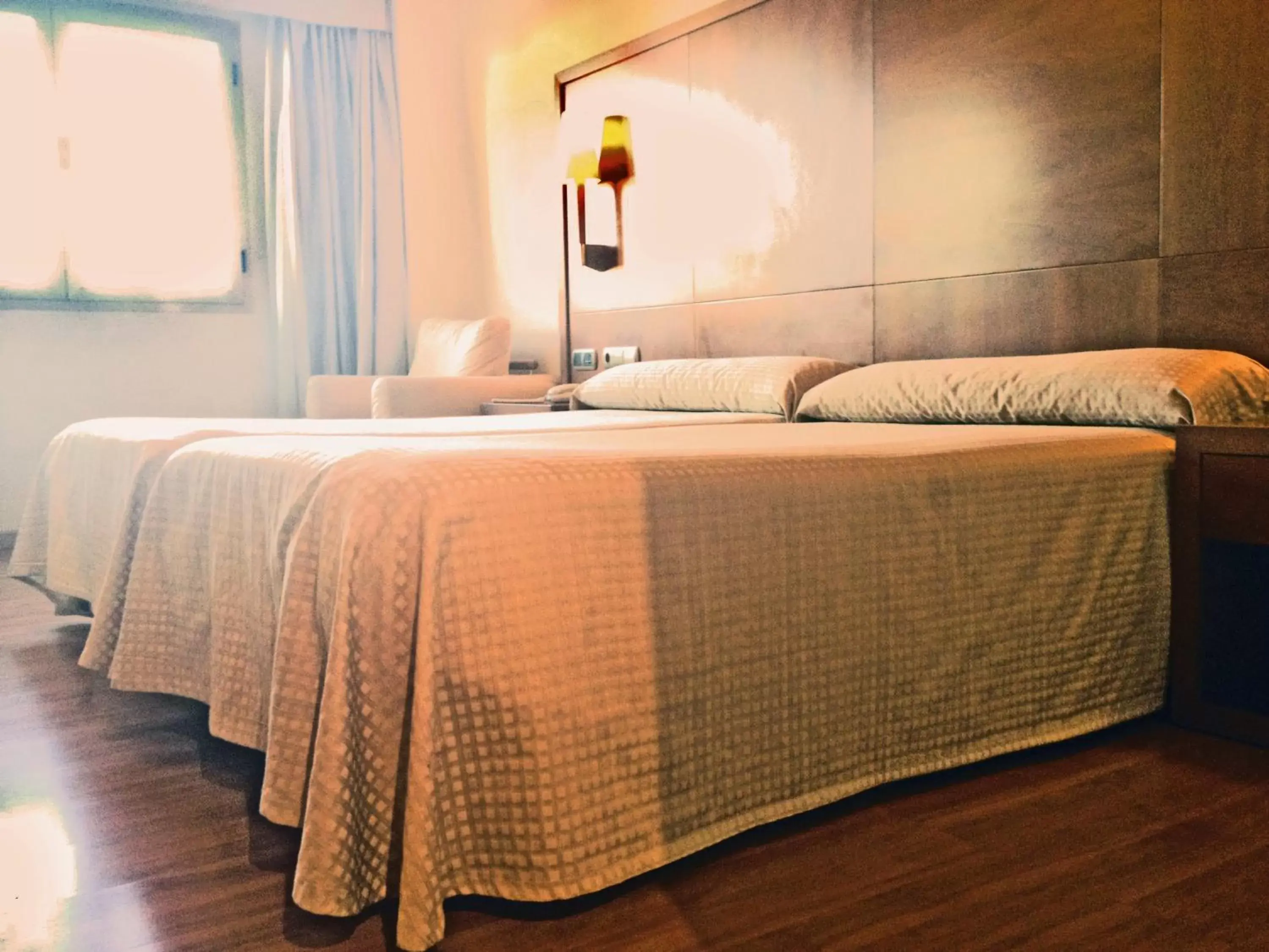 Bed in Hotel Saylu