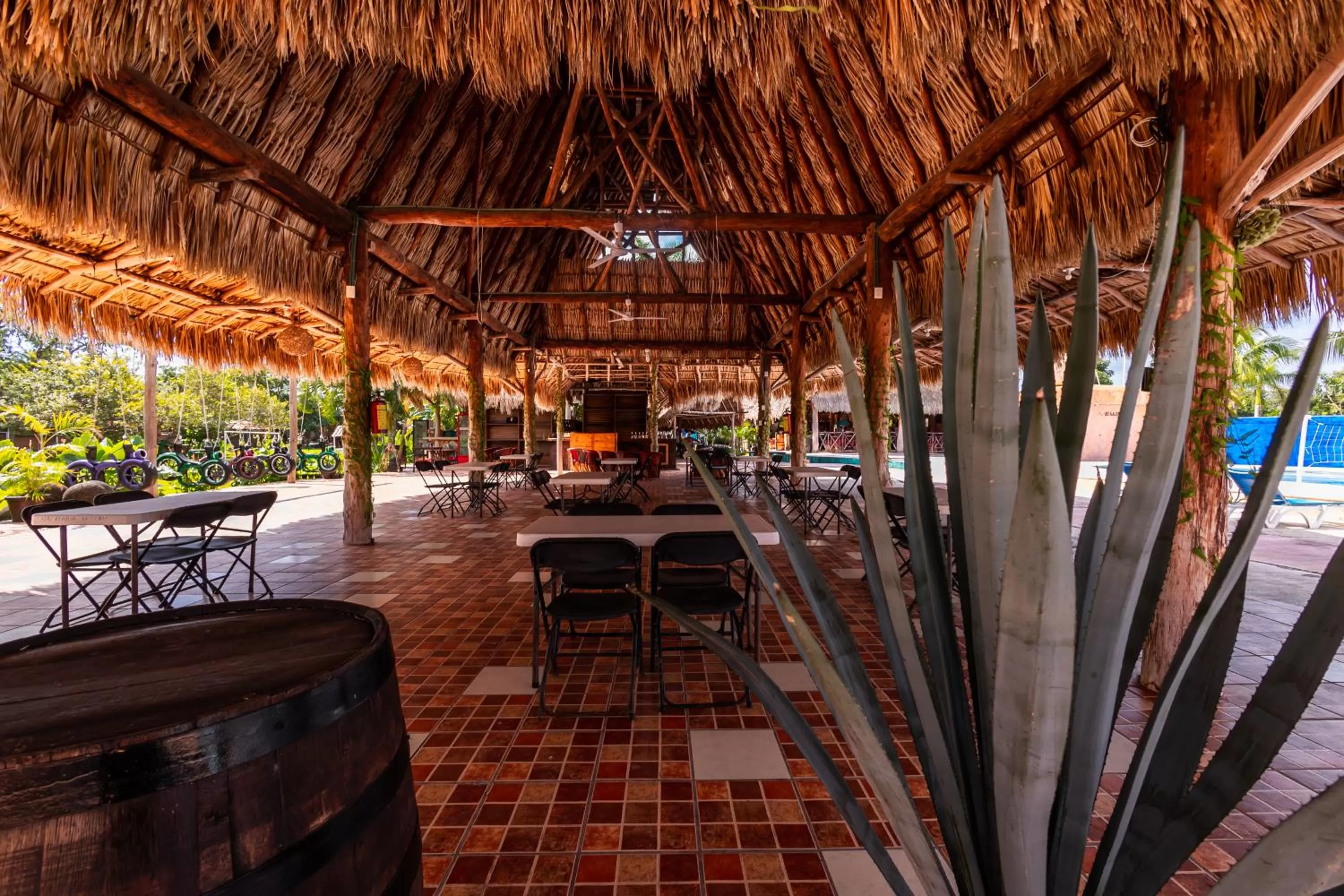 Patio in Hotel Bello Caribe Express