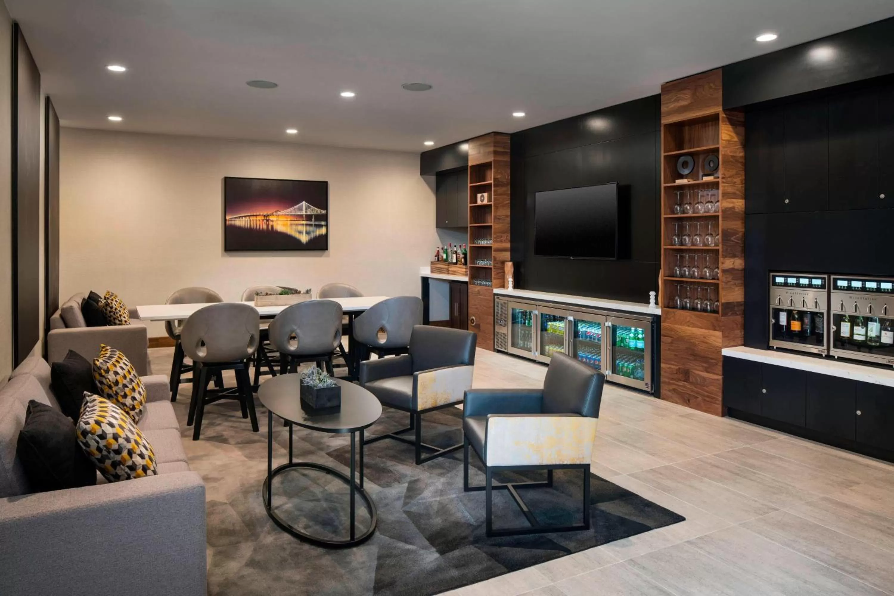 Lounge or bar in Oakland Marriott City Center