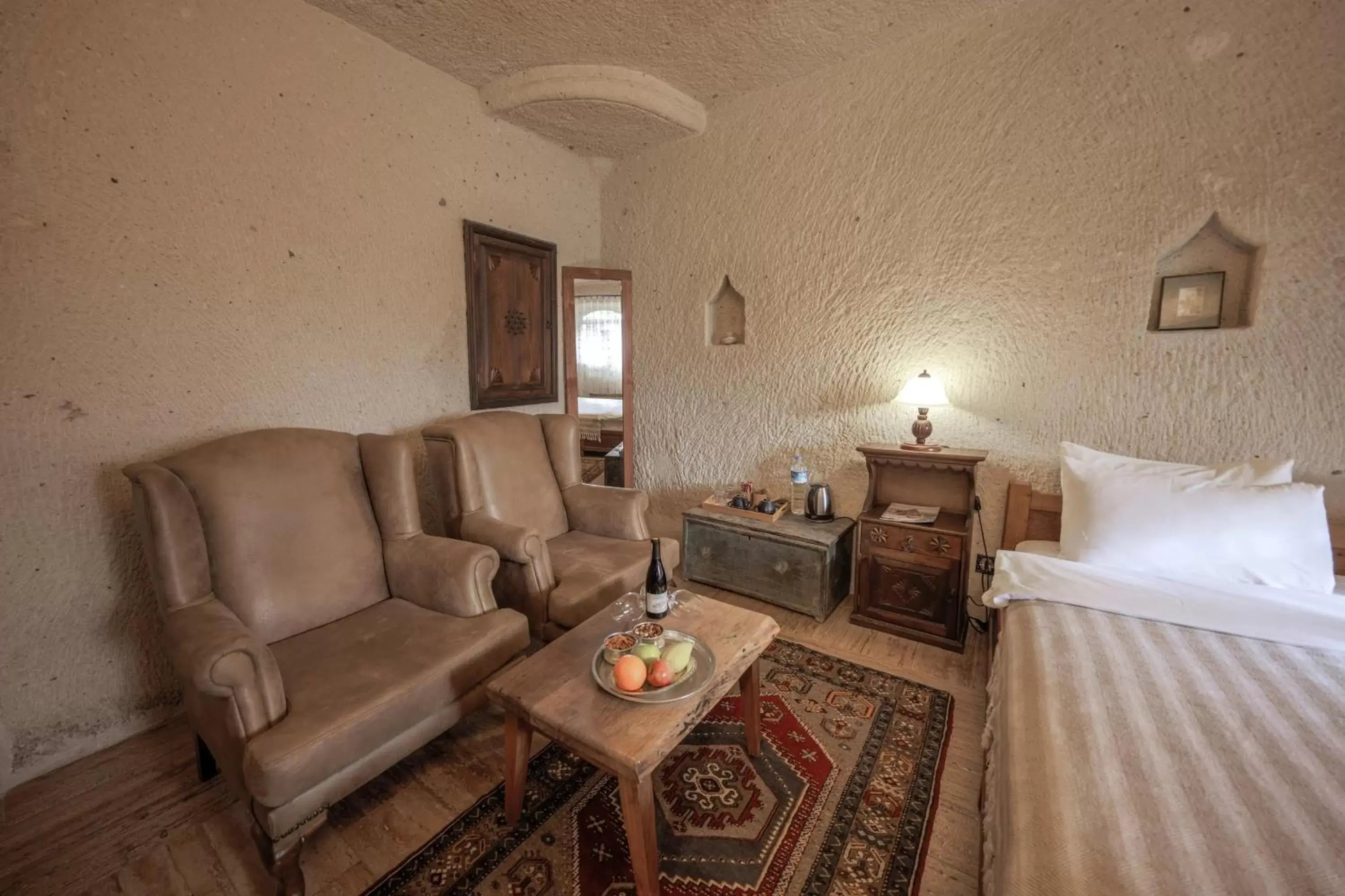 Coffee/tea facilities, Seating Area in Kelebek Special Cave Hotel & Spa