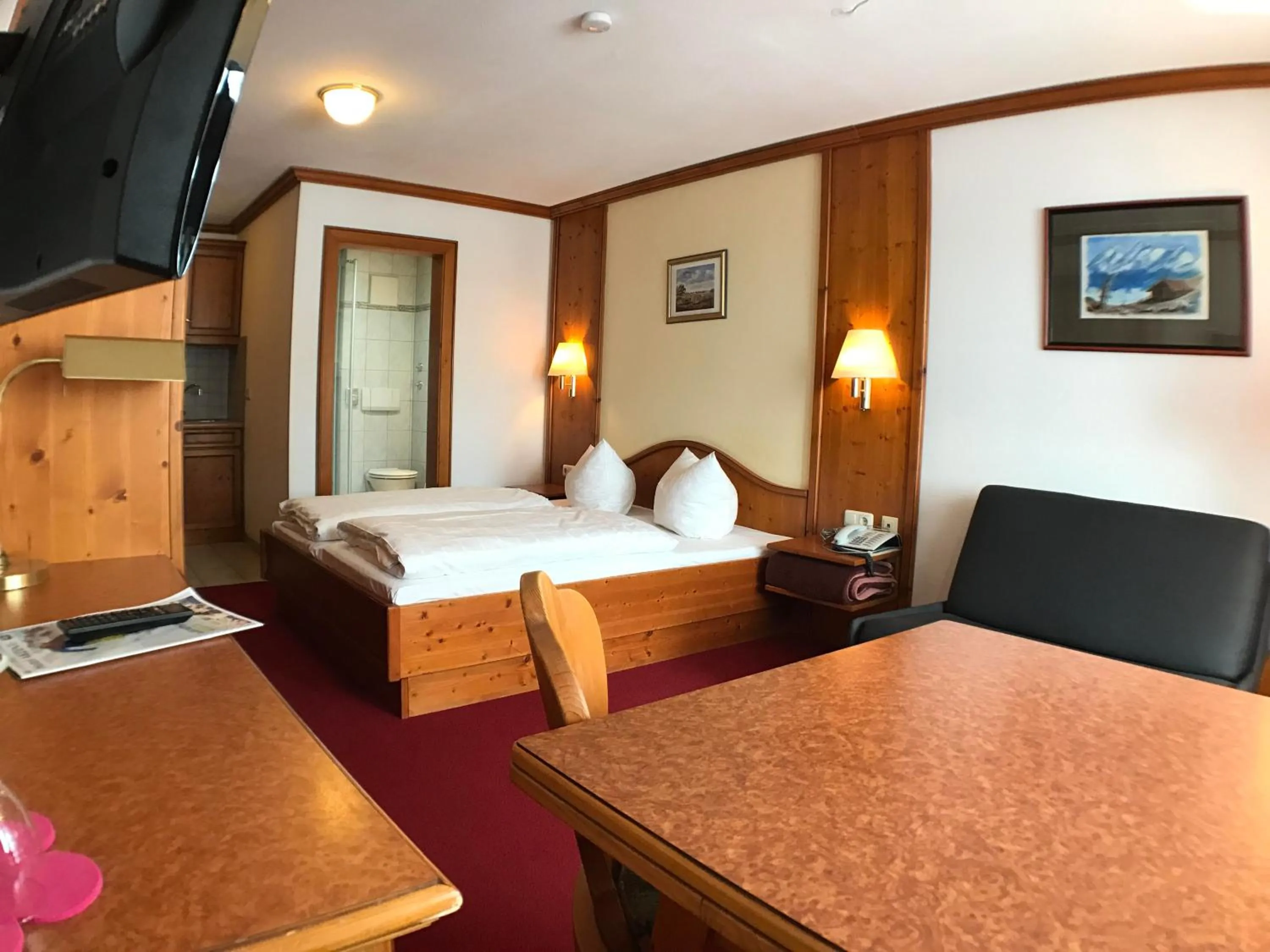 Photo of the whole room, Bed in Akzenthaus Alpenrose Nesselwang