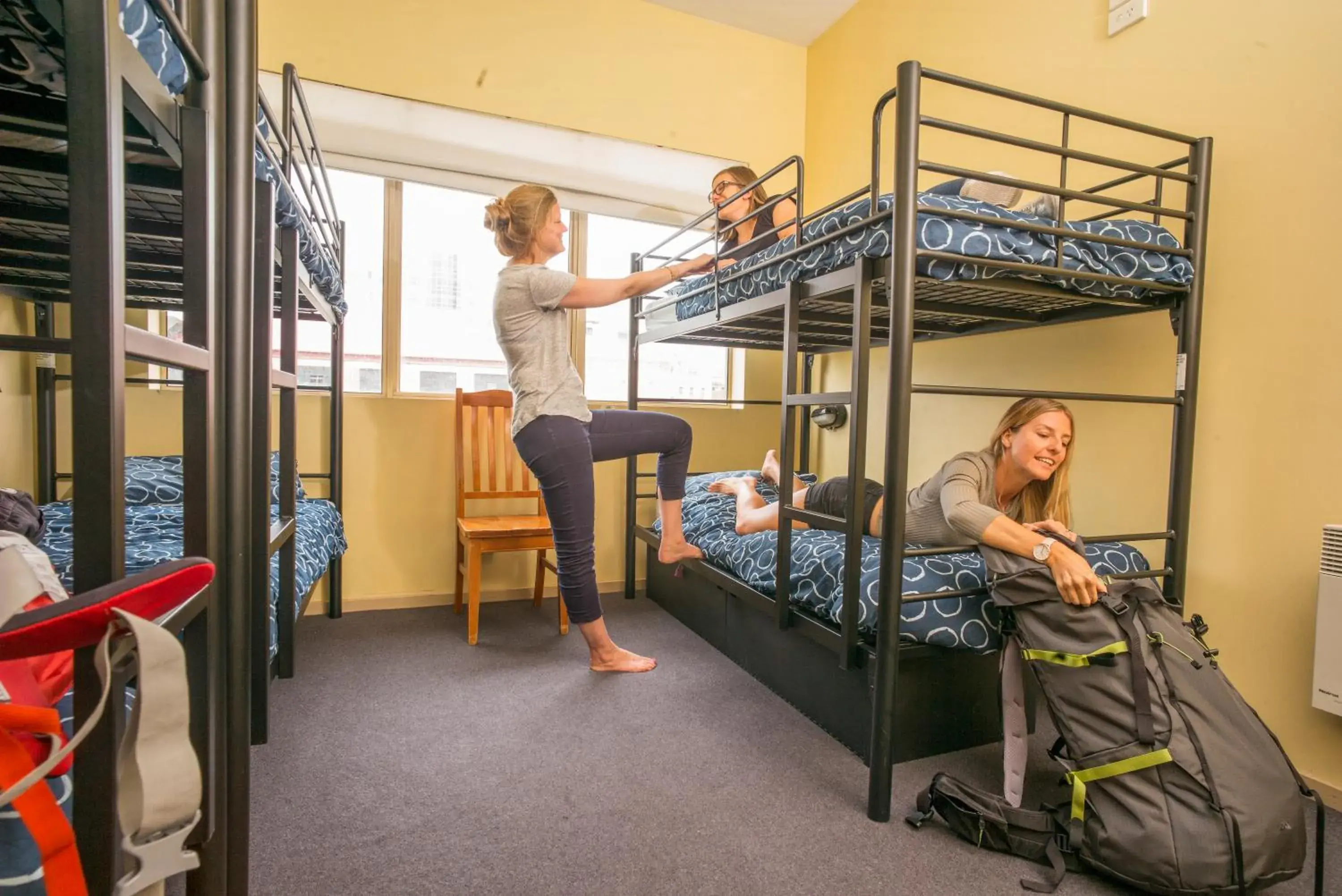 Bedroom, Fitness Center/Facilities in Hobart Central YHA