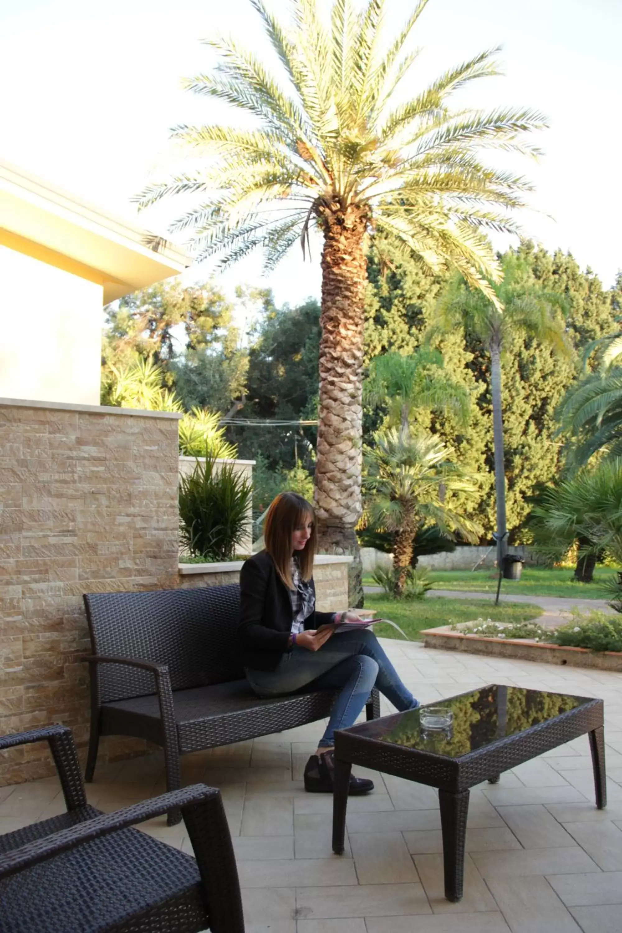 Patio in San Michele Apartments&Rooms