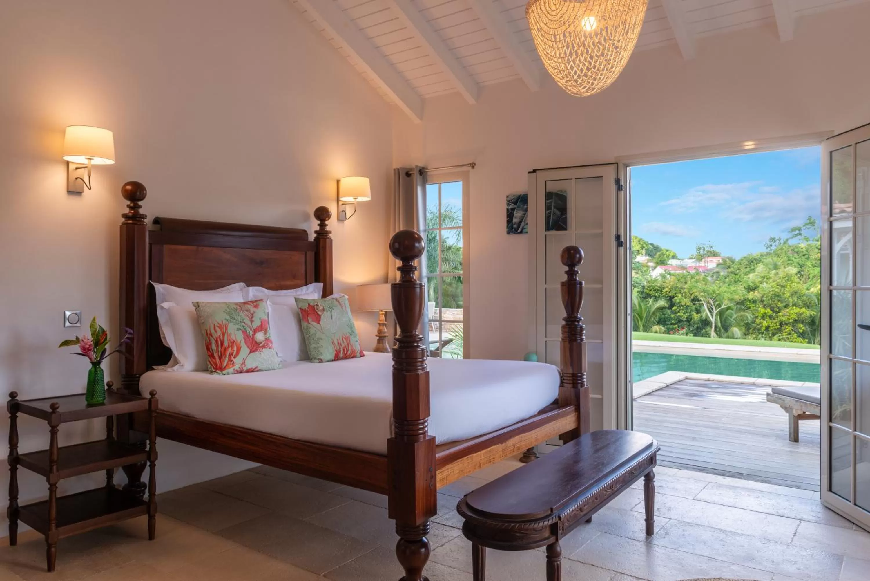 Bedroom, Bed in Habitation Saint Charles - Hôtel de Charme & Spa