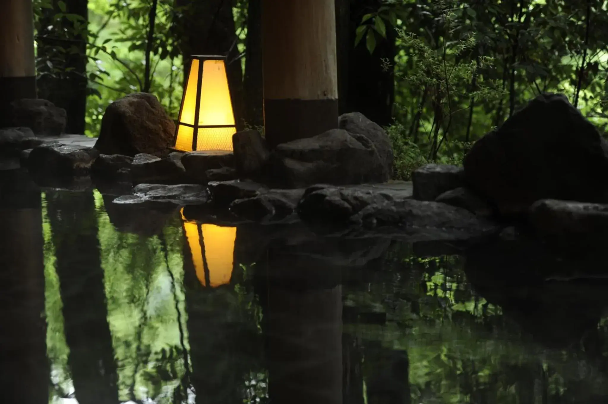 Hot Spring Bath in Shirasagiyu Tawaraya