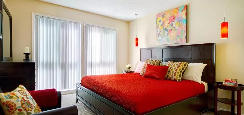 Bed in Beachwalk Villas