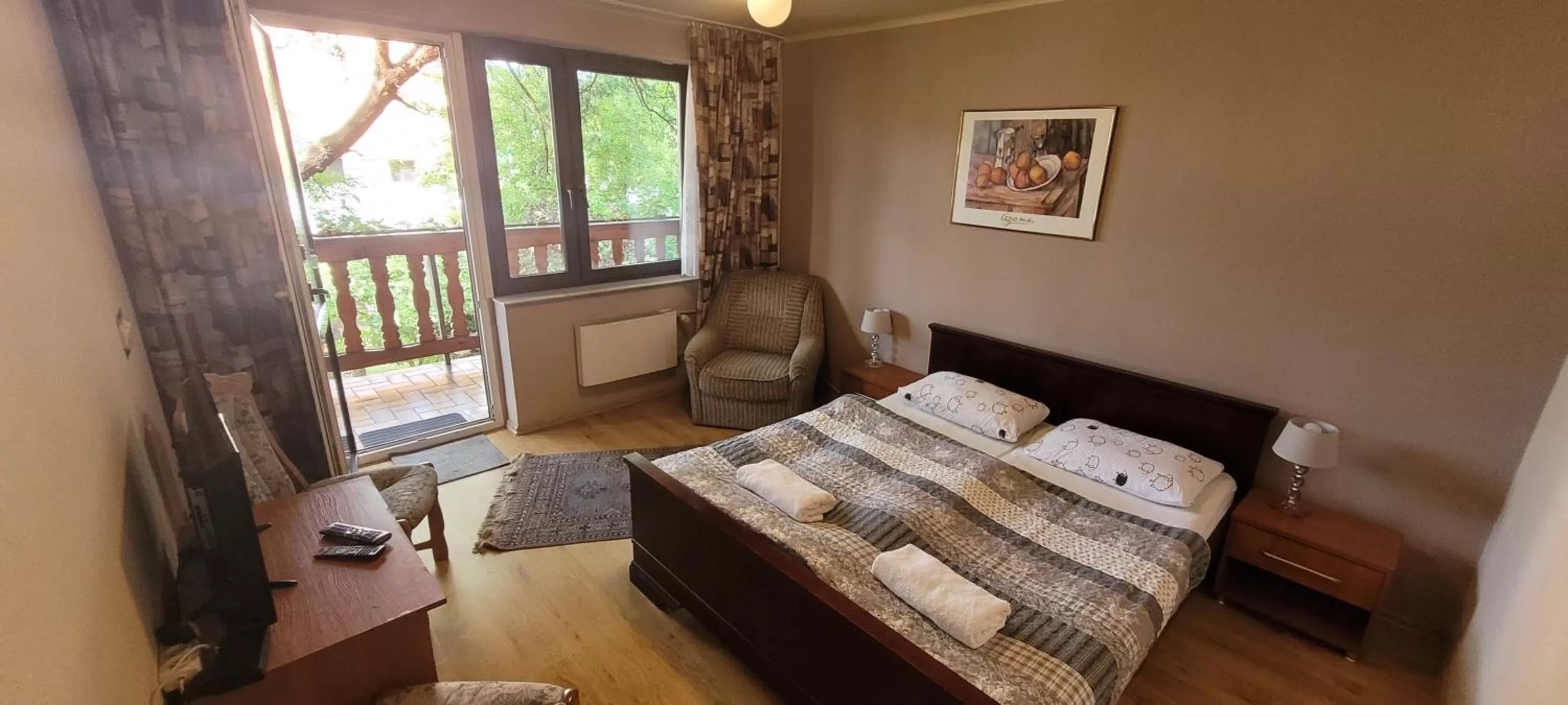 Bed in Dworek Pokoje Gościnne