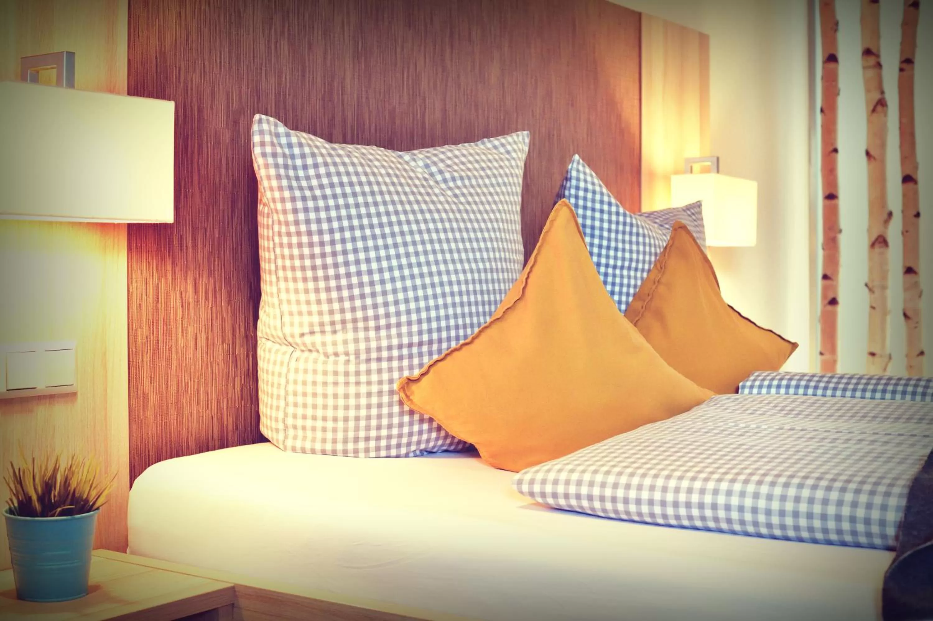 Decorative detail, Bed in Hotel Nagel