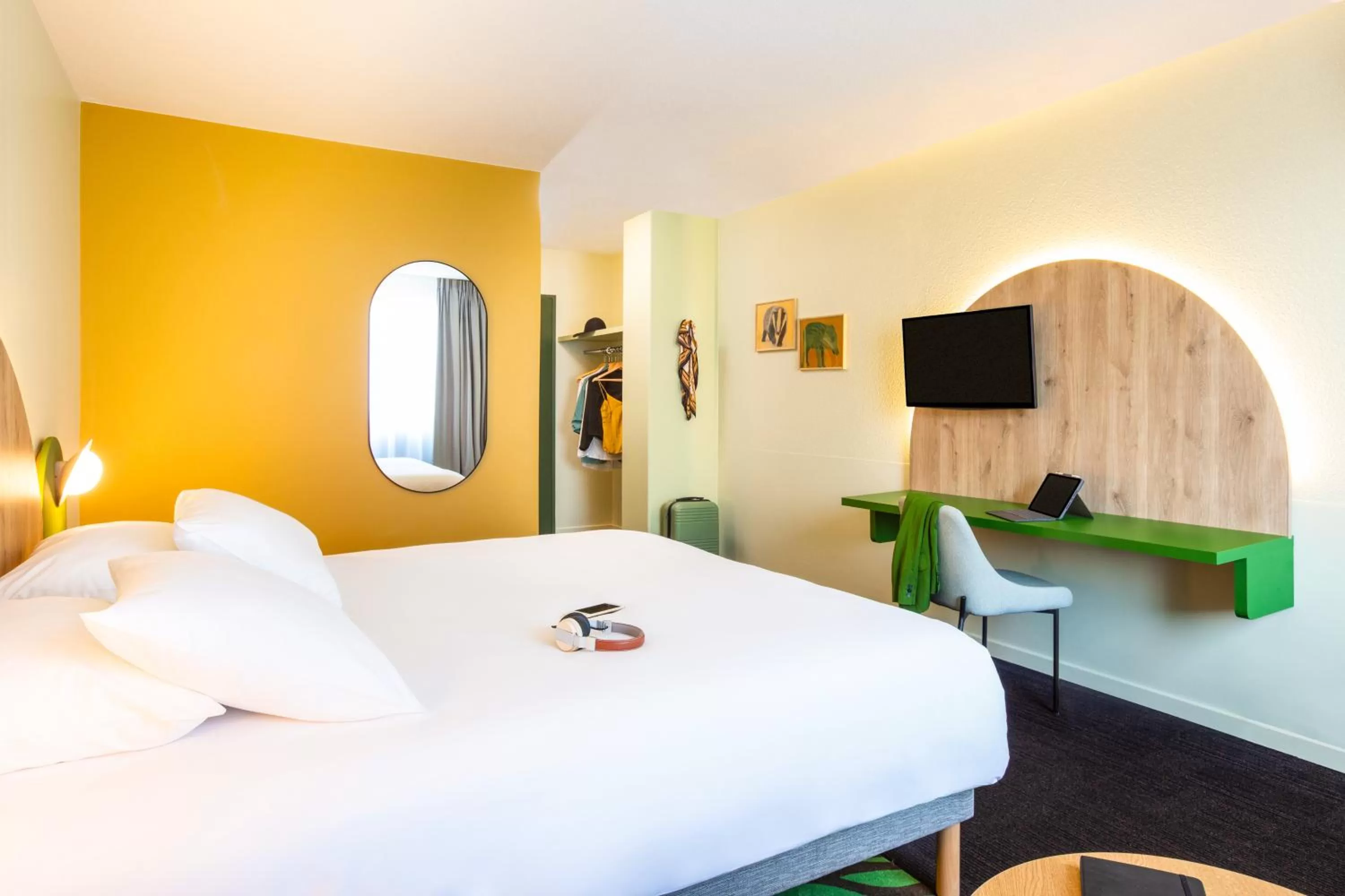 Bed in Ibis Styles Arlon Porte du Luxembourg