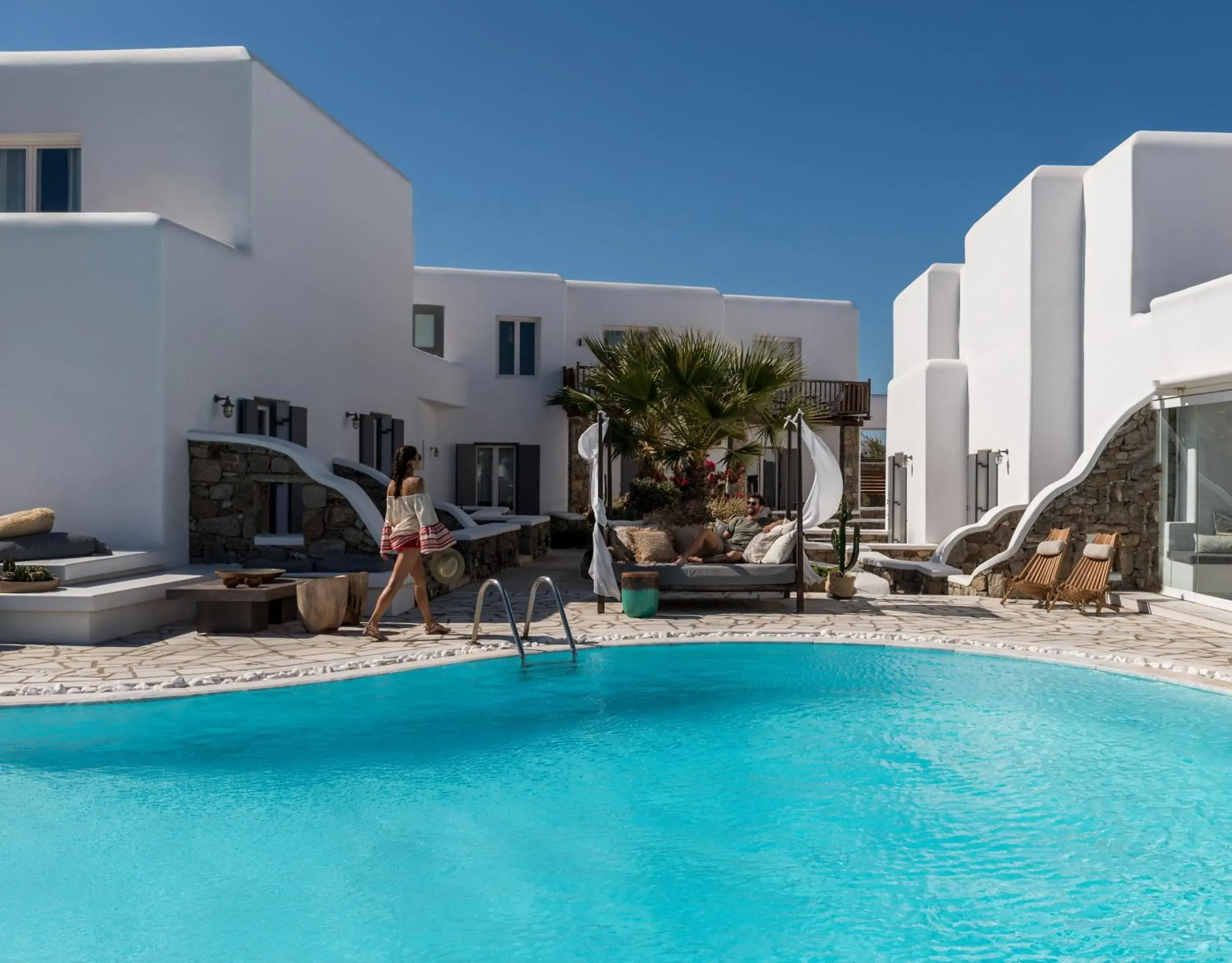 Swimming Pool in A Hotel Mykonos