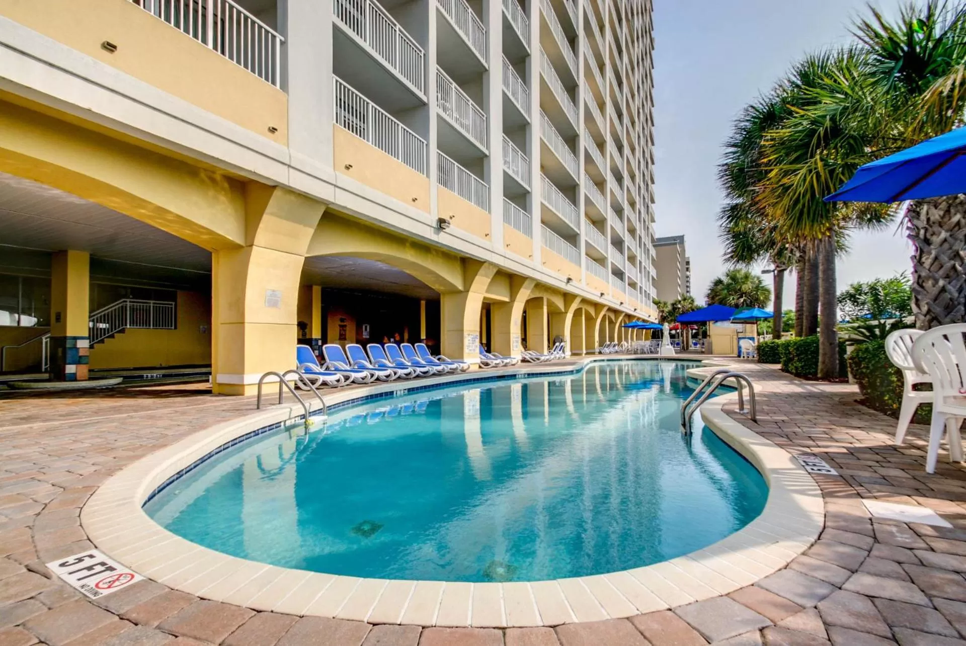 Swimming pool in Oceanfront Condo Camelot By the Sea