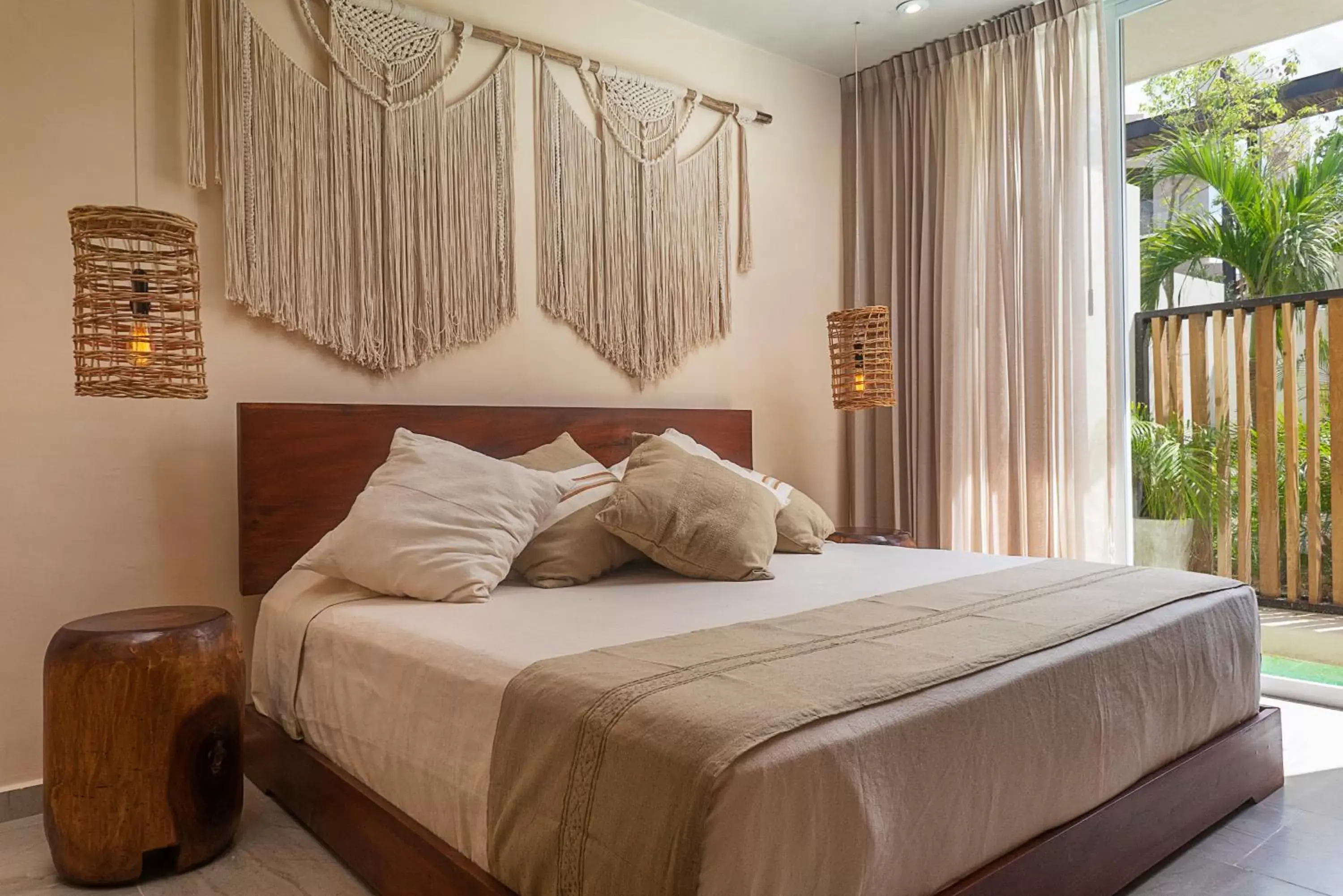 Bed in ARUNA TULUM-Luxury Studios & Apartments