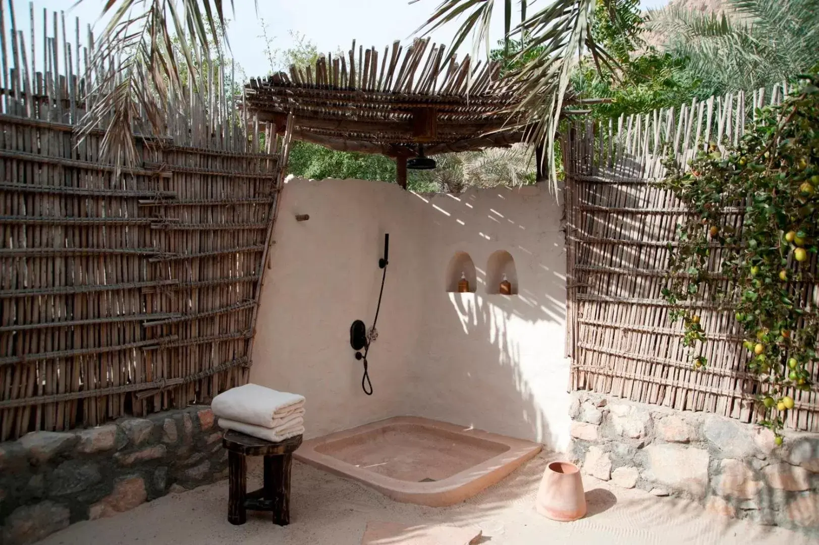 Shower in Six Senses Zighy Bay