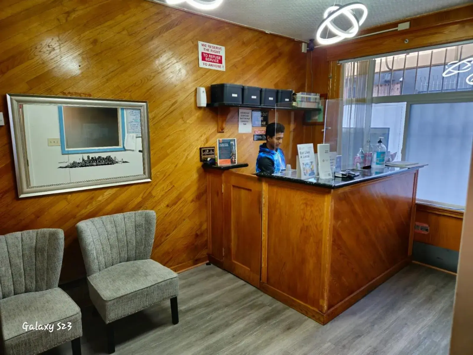 Lobby or reception in European Hostel Lobby or reception in European Hostel