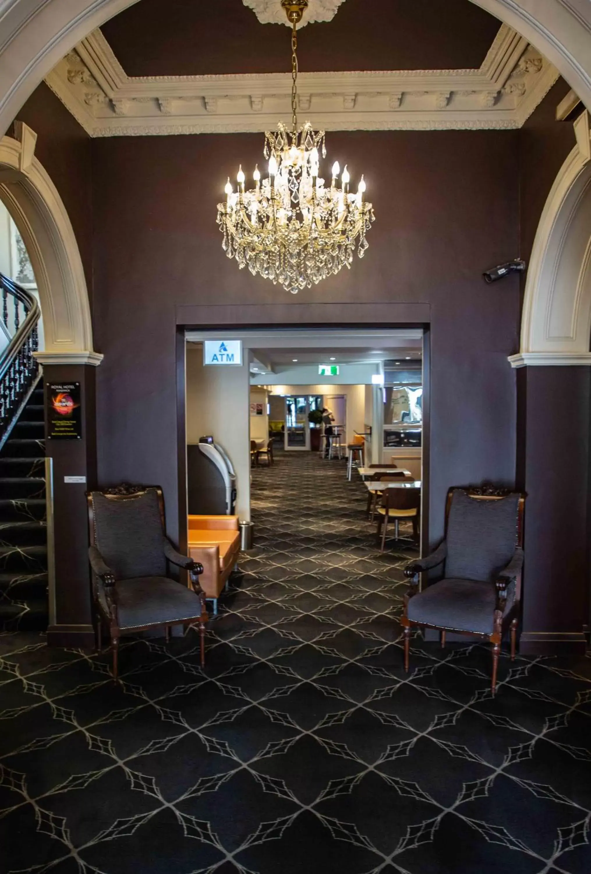 Lobby or reception, Restaurant/Places to Eat in Royal Hotel Randwick