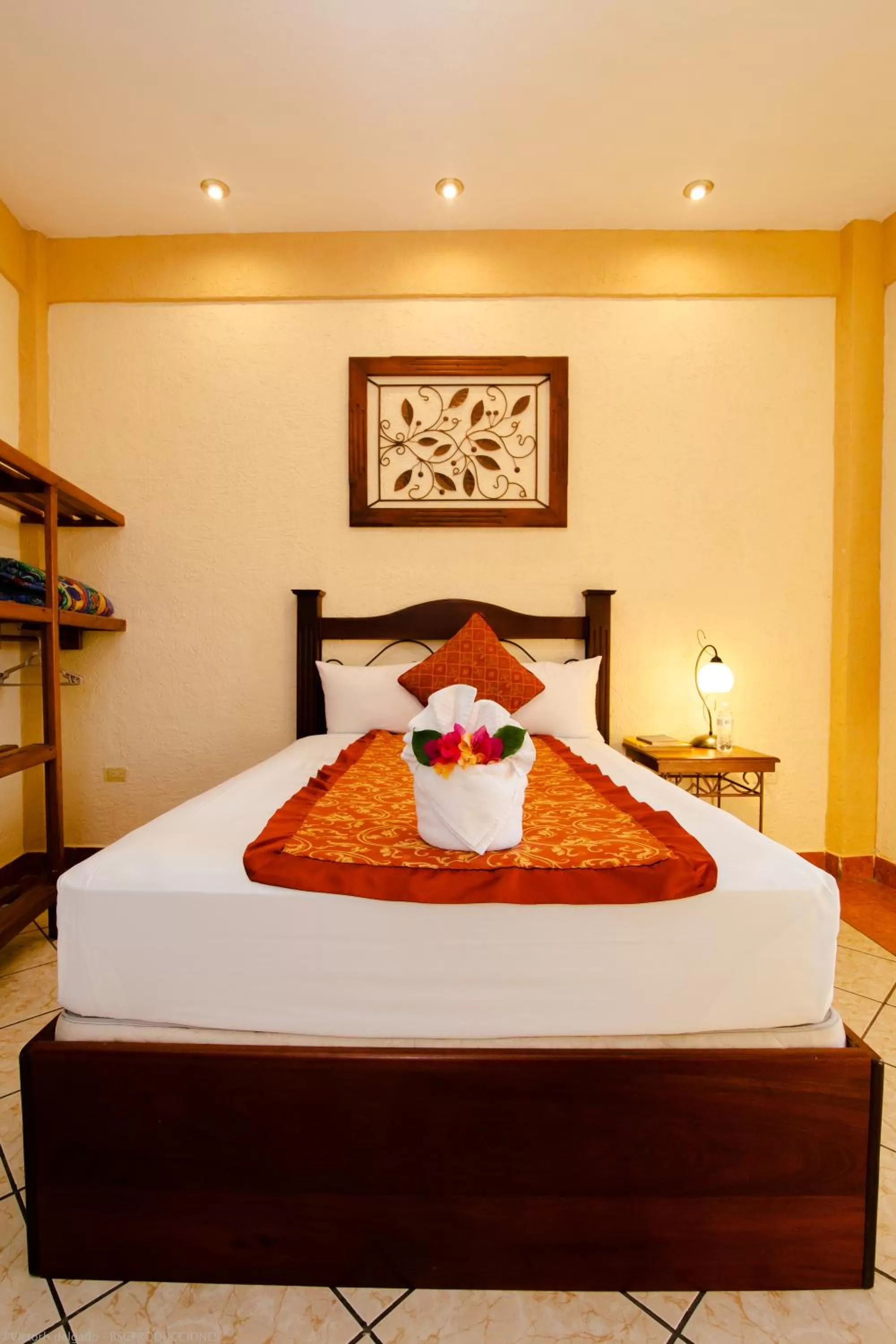 Bed in Hotel Quinta Maya