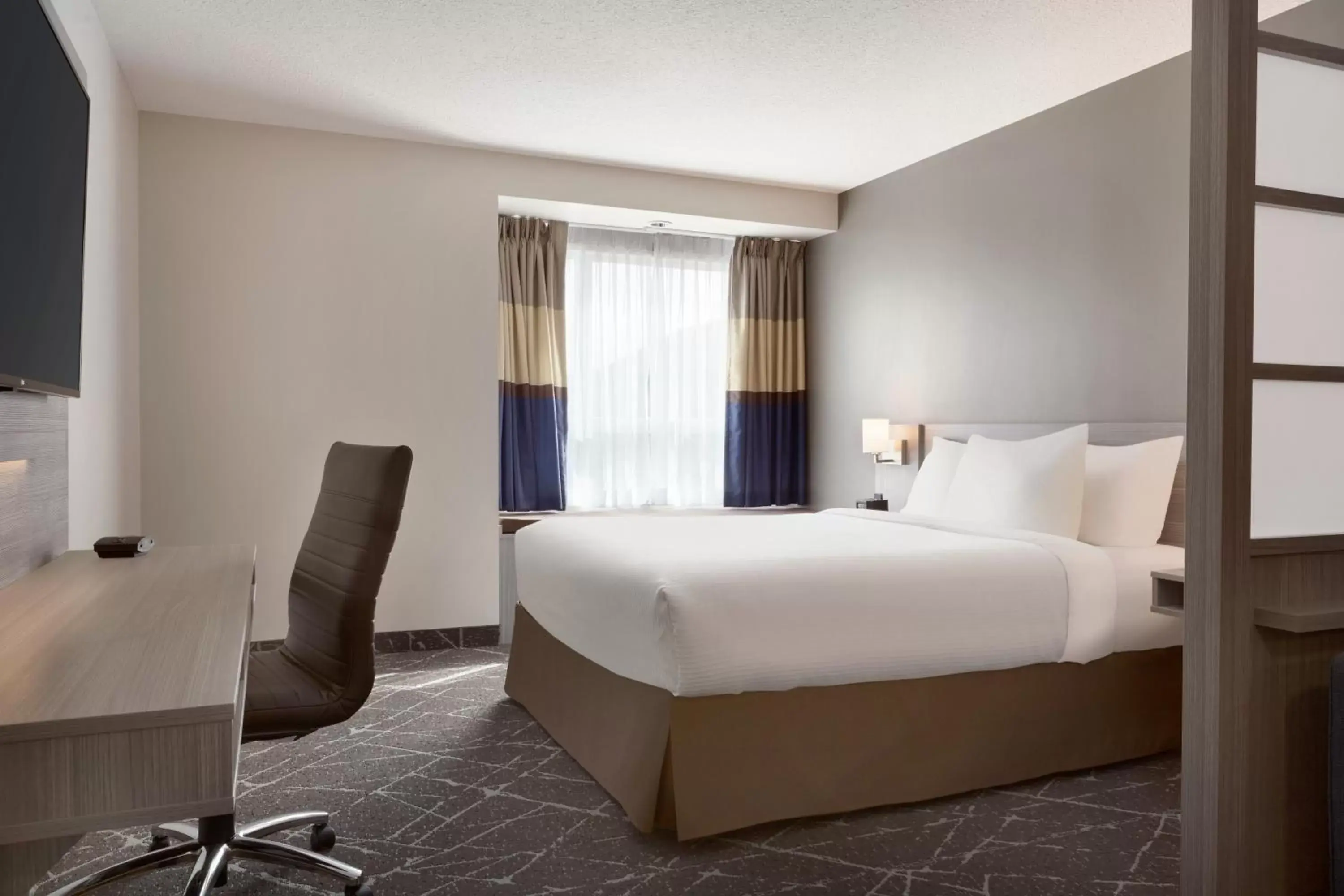 TV and multimedia, Bed in Microtel Inn & Suites by Wyndham Lloydminster