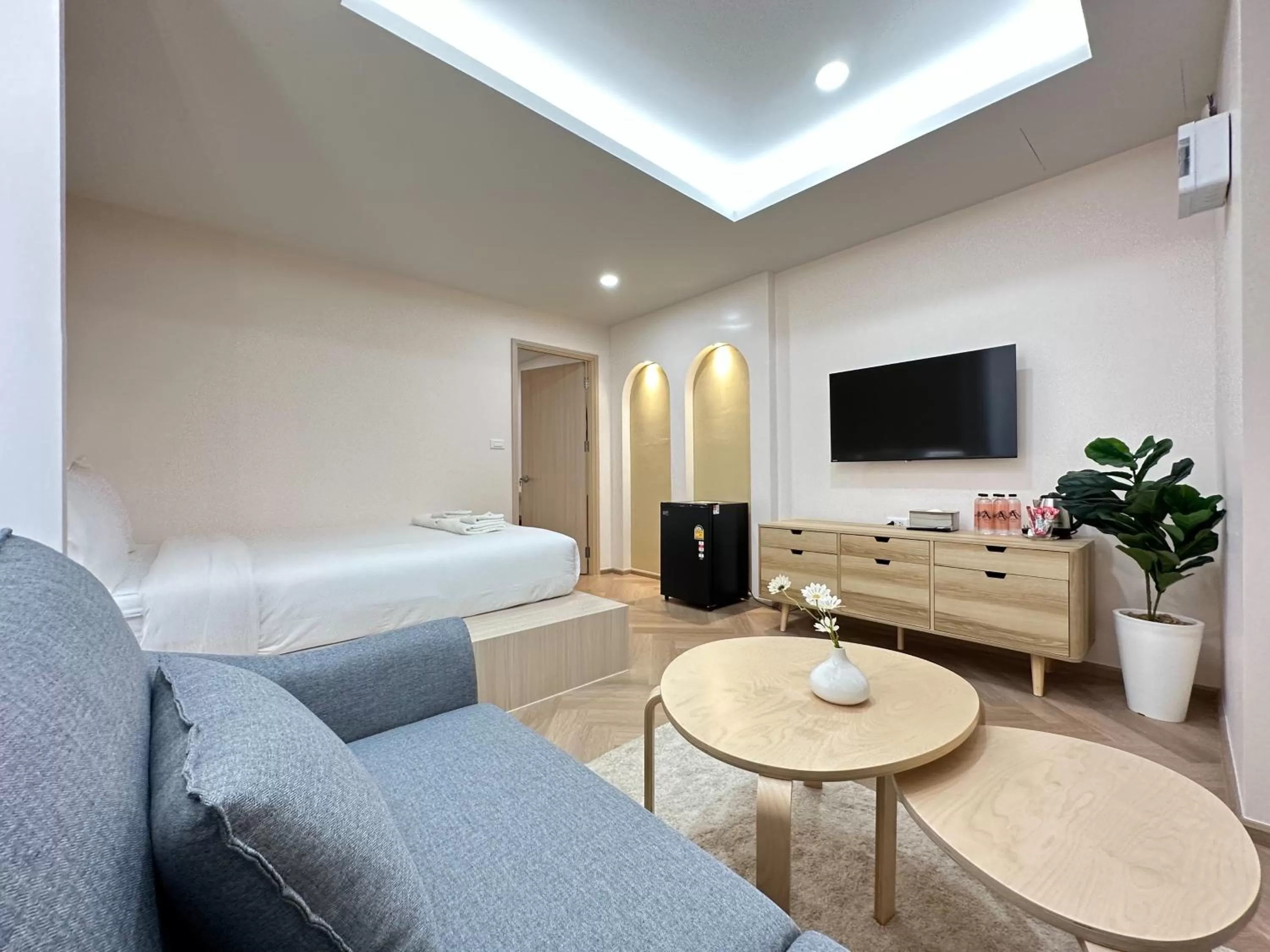 Bed in Ascella Bangkok Hotel