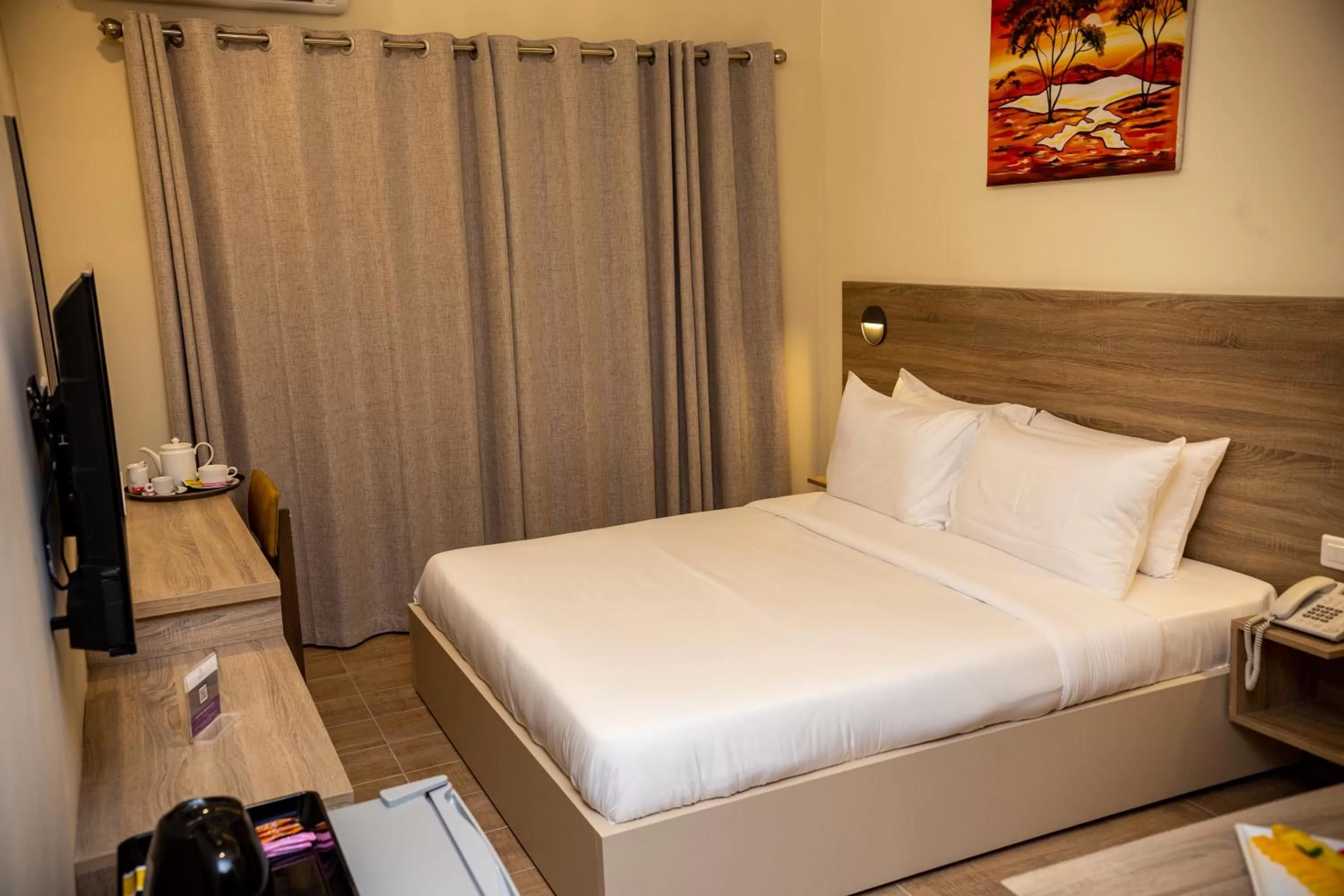 Bed in Silver Moon Hotel