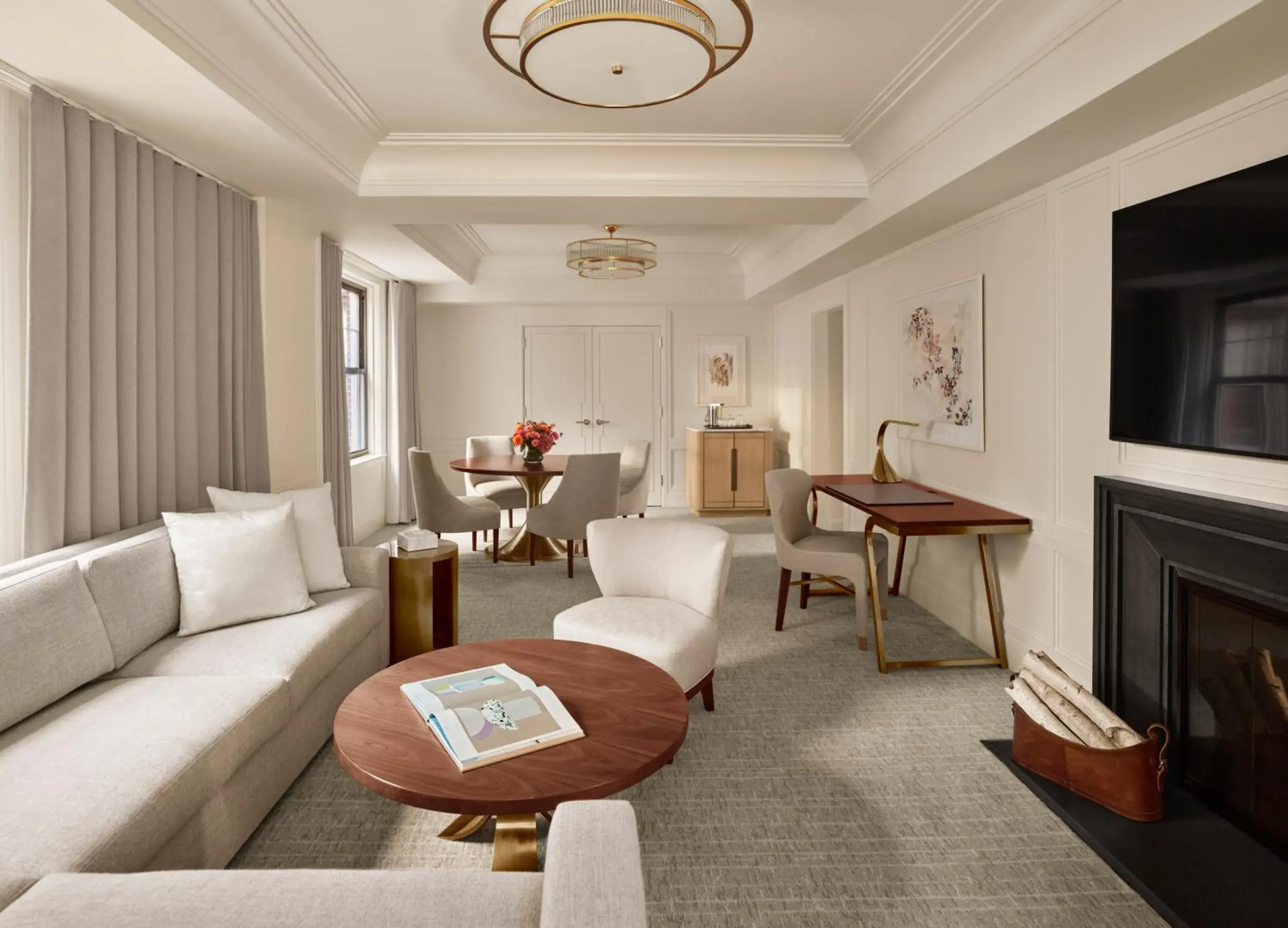 Living room in The Newbury Boston Living room in The Newbury Boston