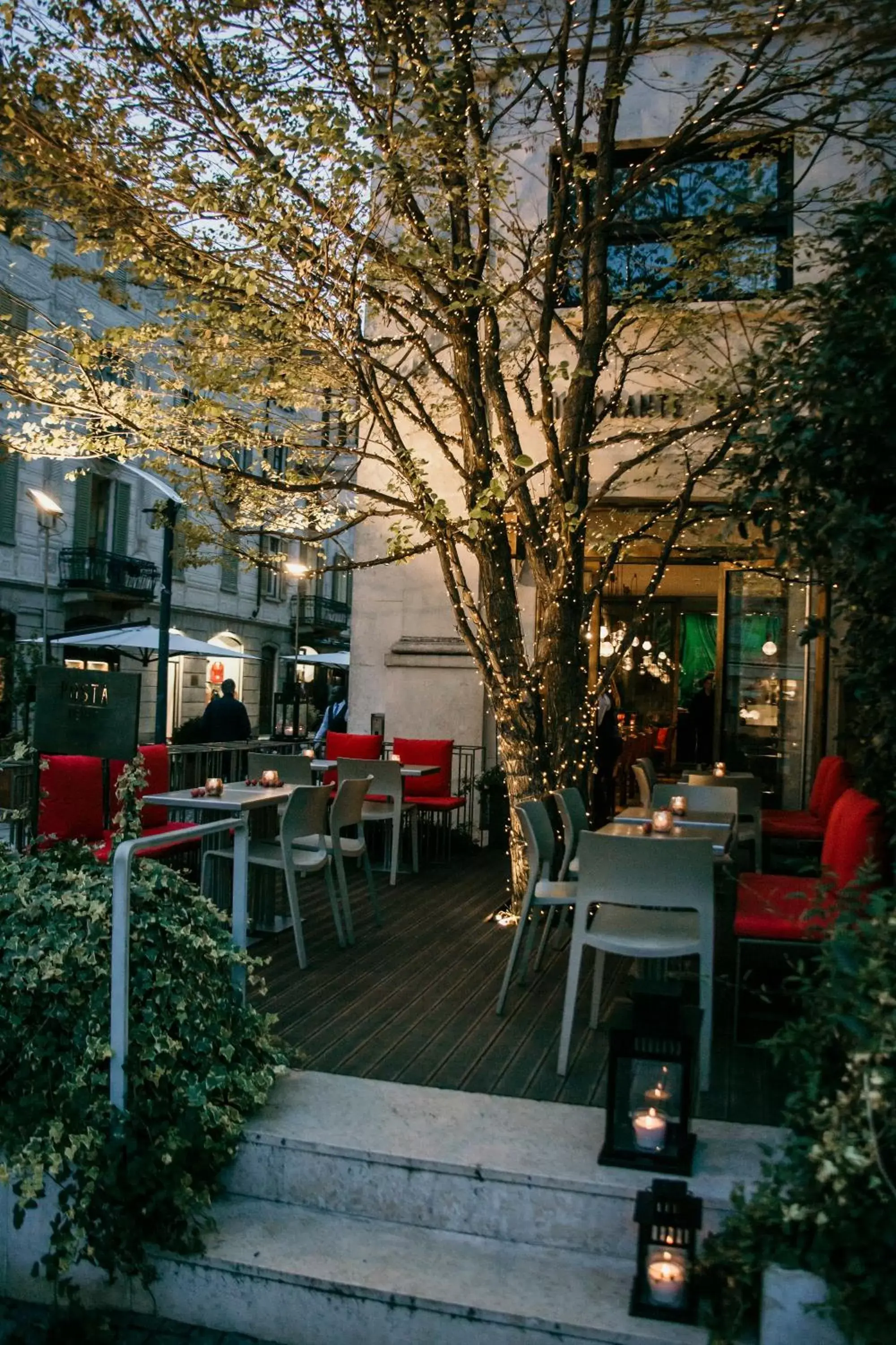 Patio in Posta Design Hotel