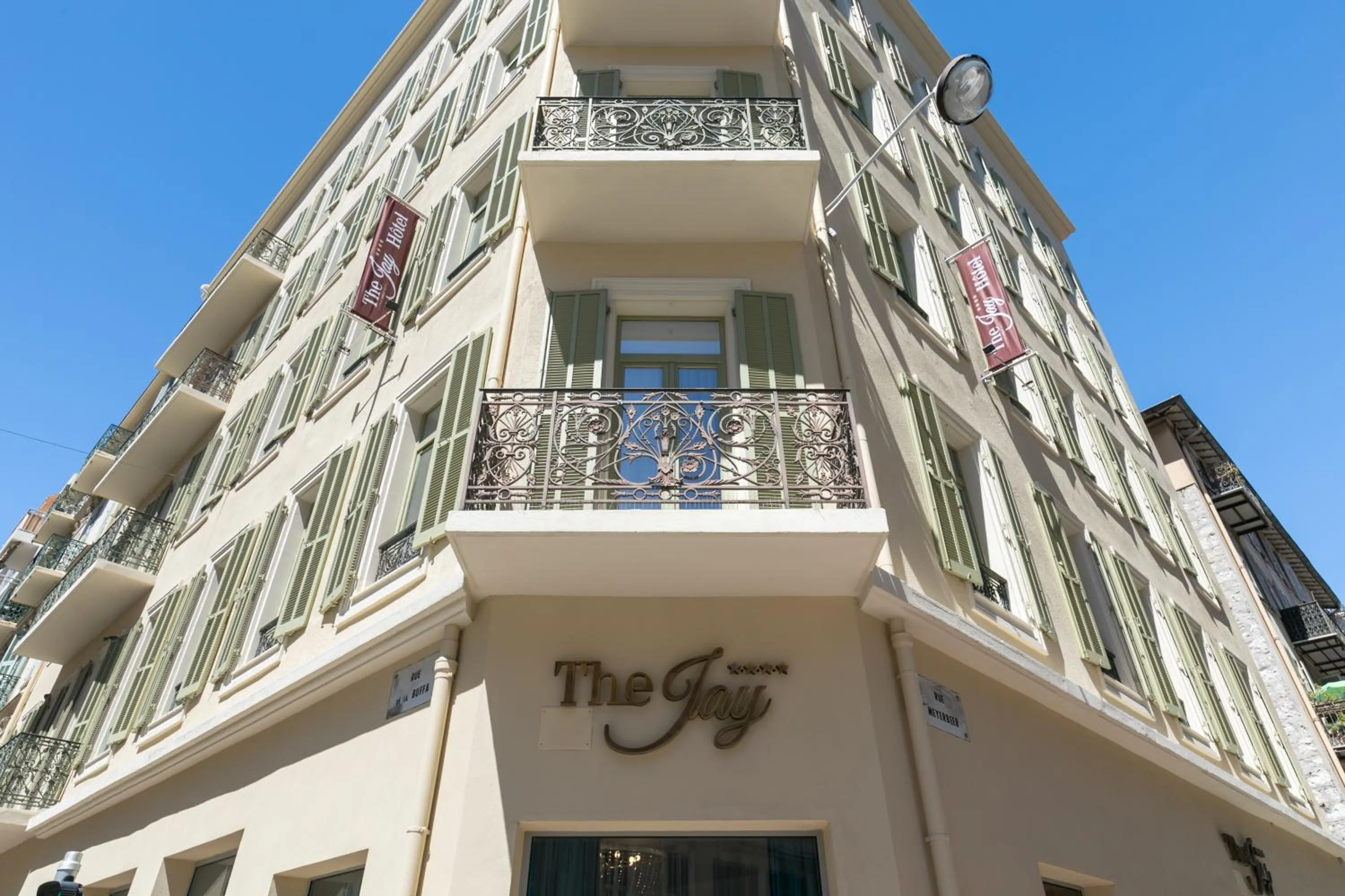 Facade/entrance in The Jay Hotel by HappyCulture