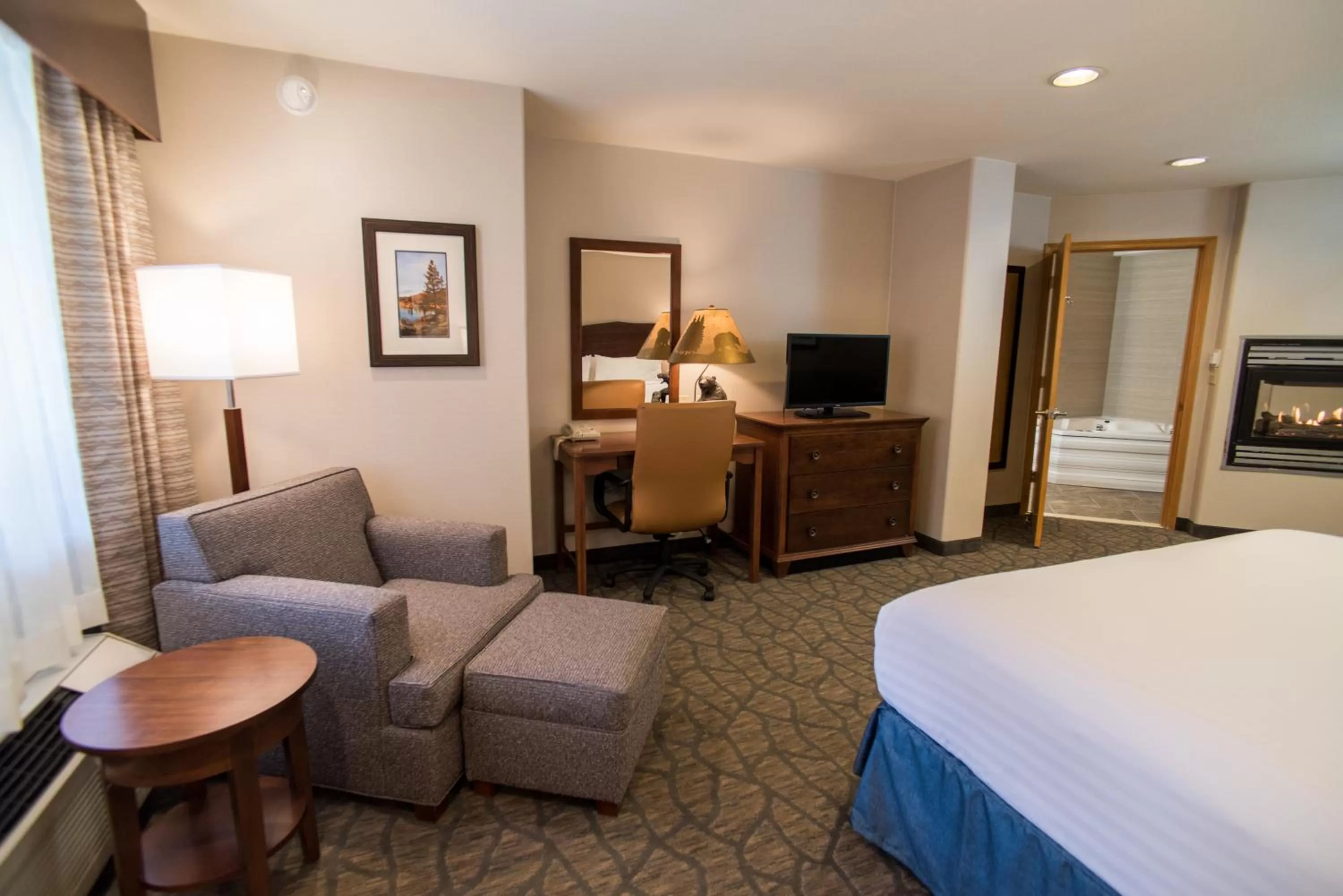 Seating area, Bed in Holiday Inn Express South Lake Tahoe by IHG