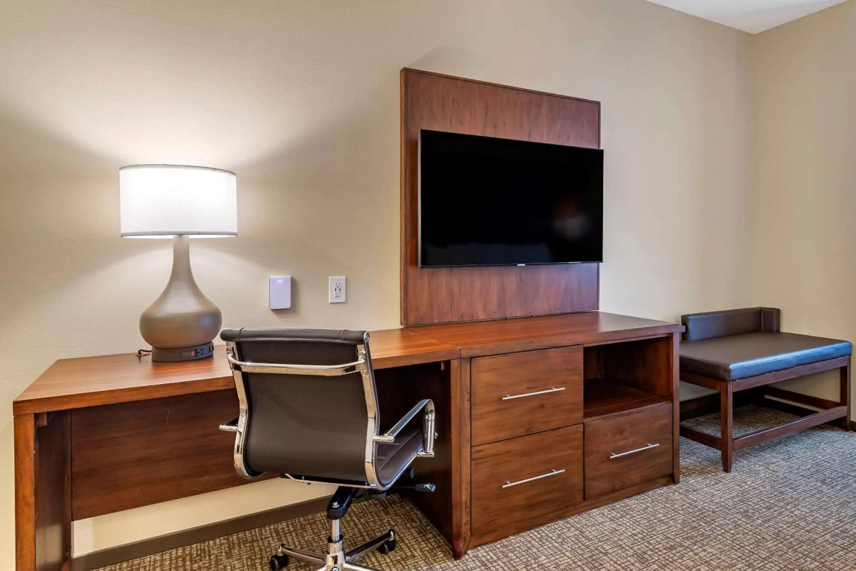 Photo of the whole room, TV/Entertainment Center in Comfort Suites