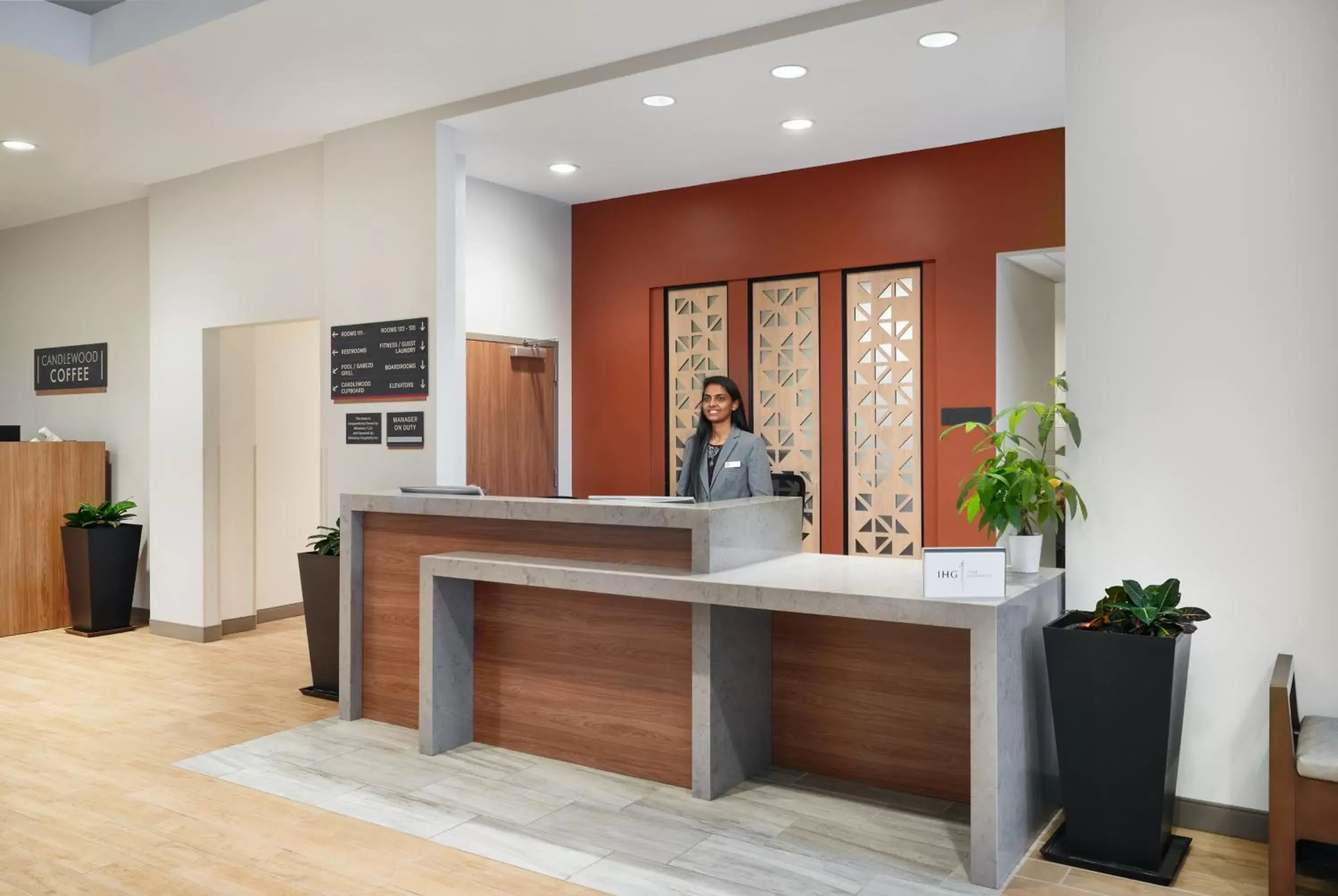 Lobby or reception, Lobby/Reception in Candlewood Suites - Asheville Downtown, an IHG Hotel