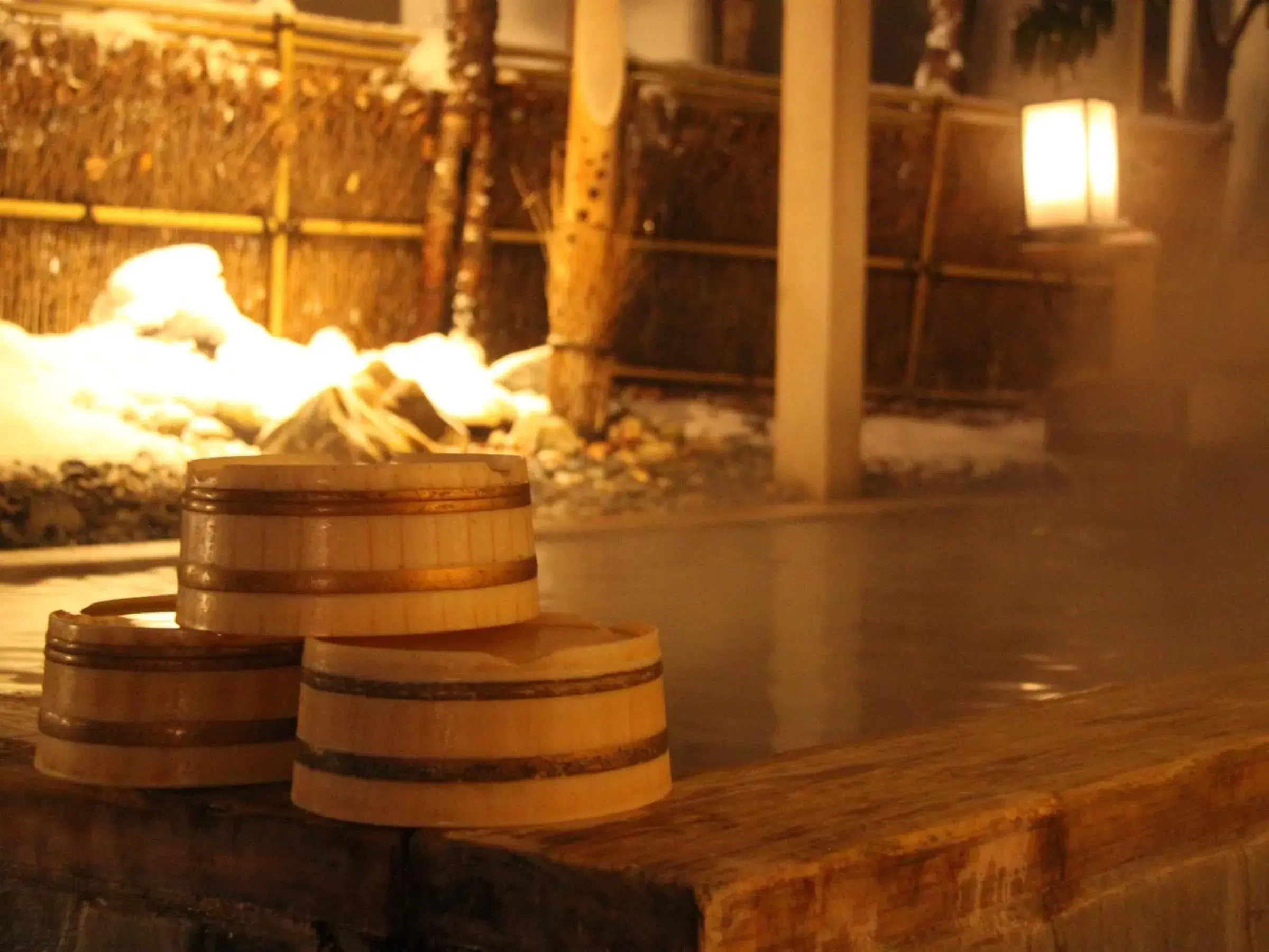 Hot Spring Bath in Hanabishi Hotel